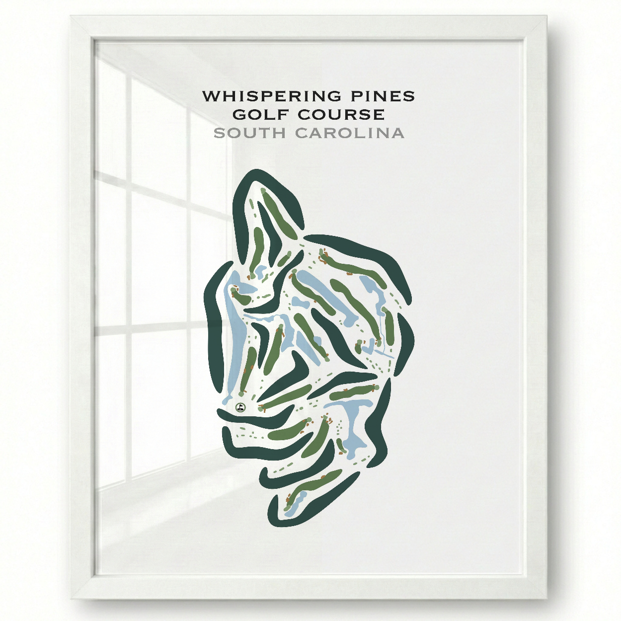 Whispering Pines Golf Course, South Carolina - Printed Golf Courses