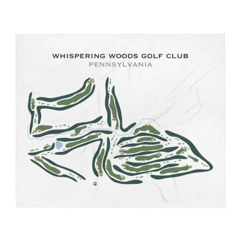 Whispering Woods Golf Club, Pennsylvania - Printed Golf Course
