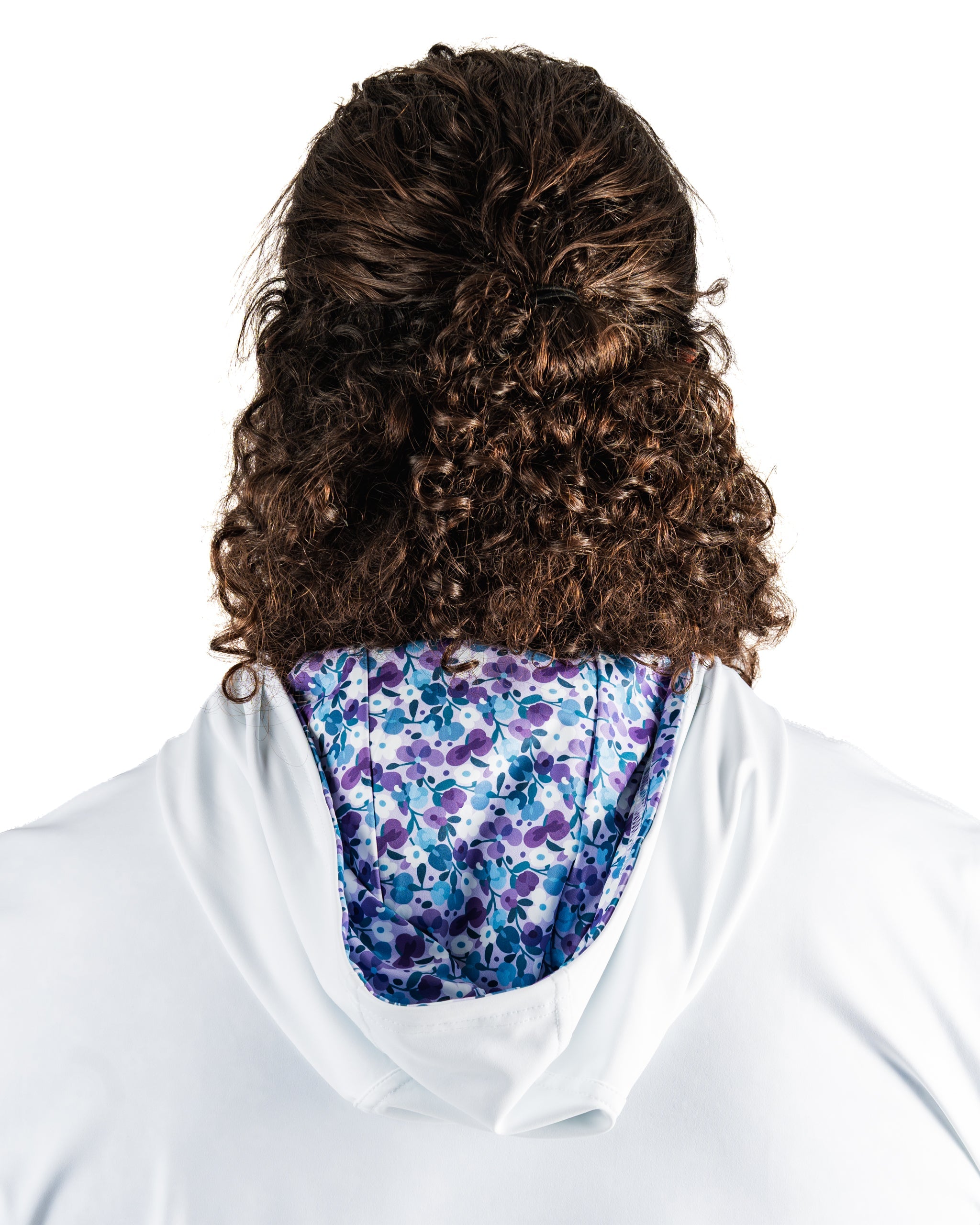 Performance Golf Hoodie - White Petals