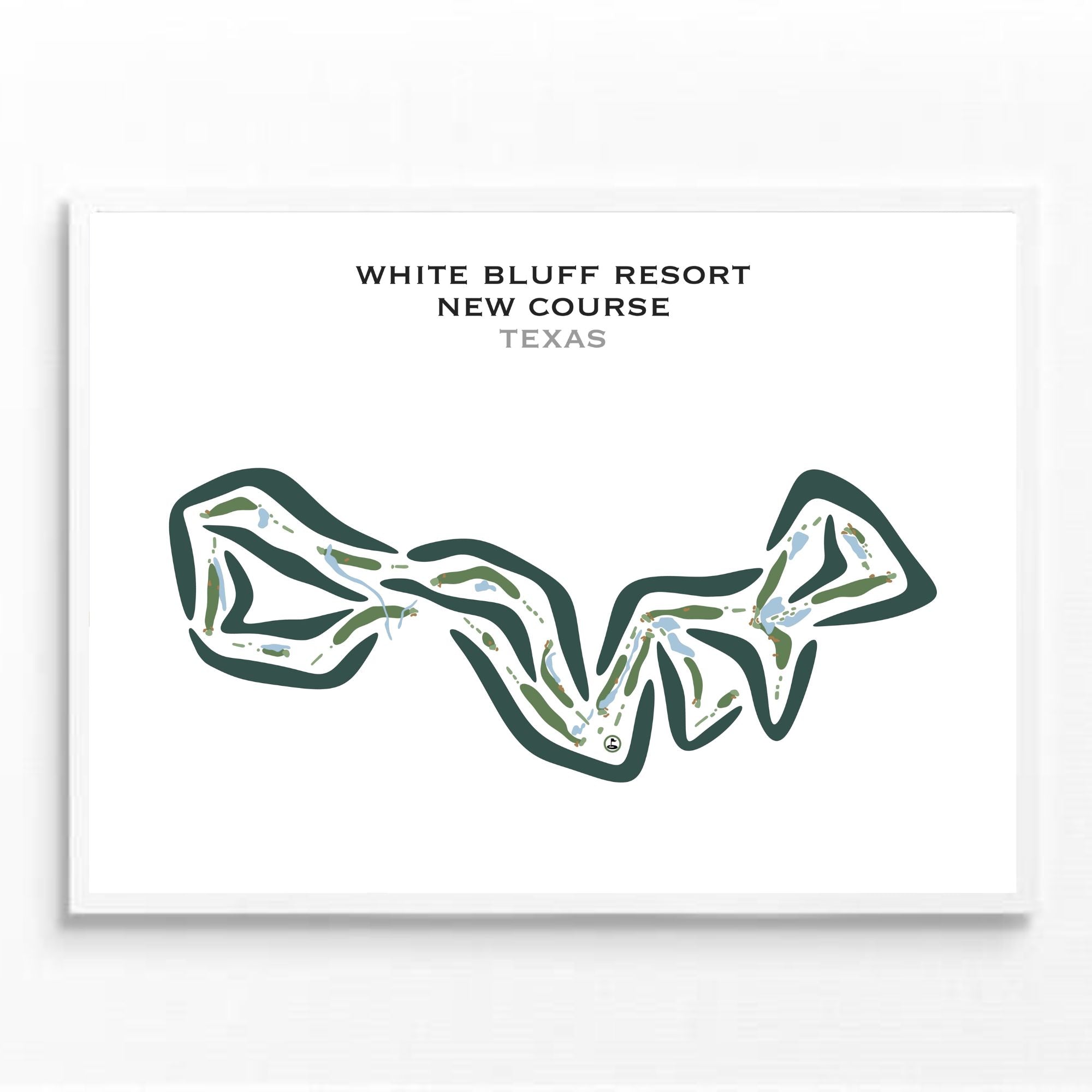 White Bluff Resort - New Course, Texas - Printed Golf Courses