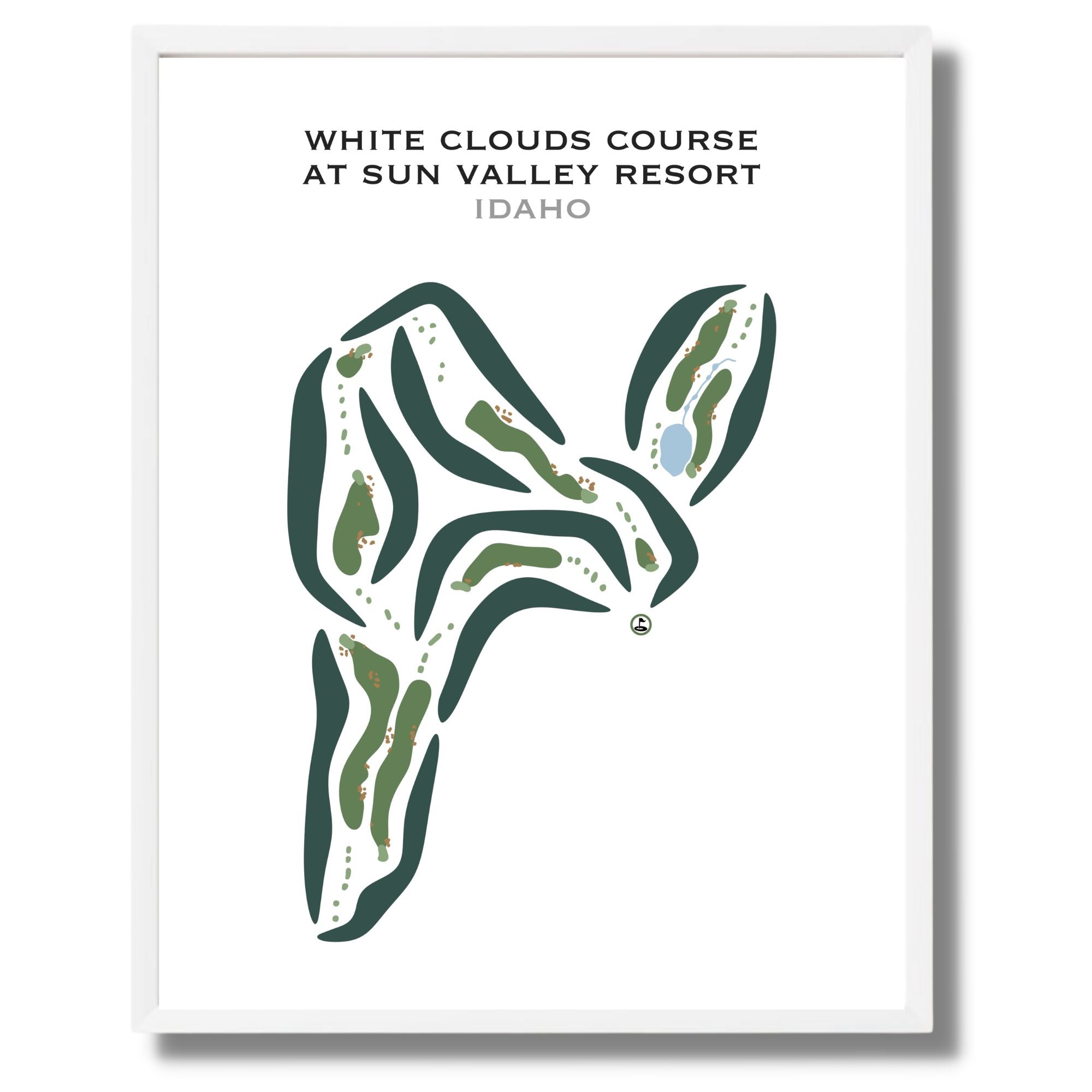 White Clouds Course at Sun Valley Resort, Idaho - Printed Golf Courses