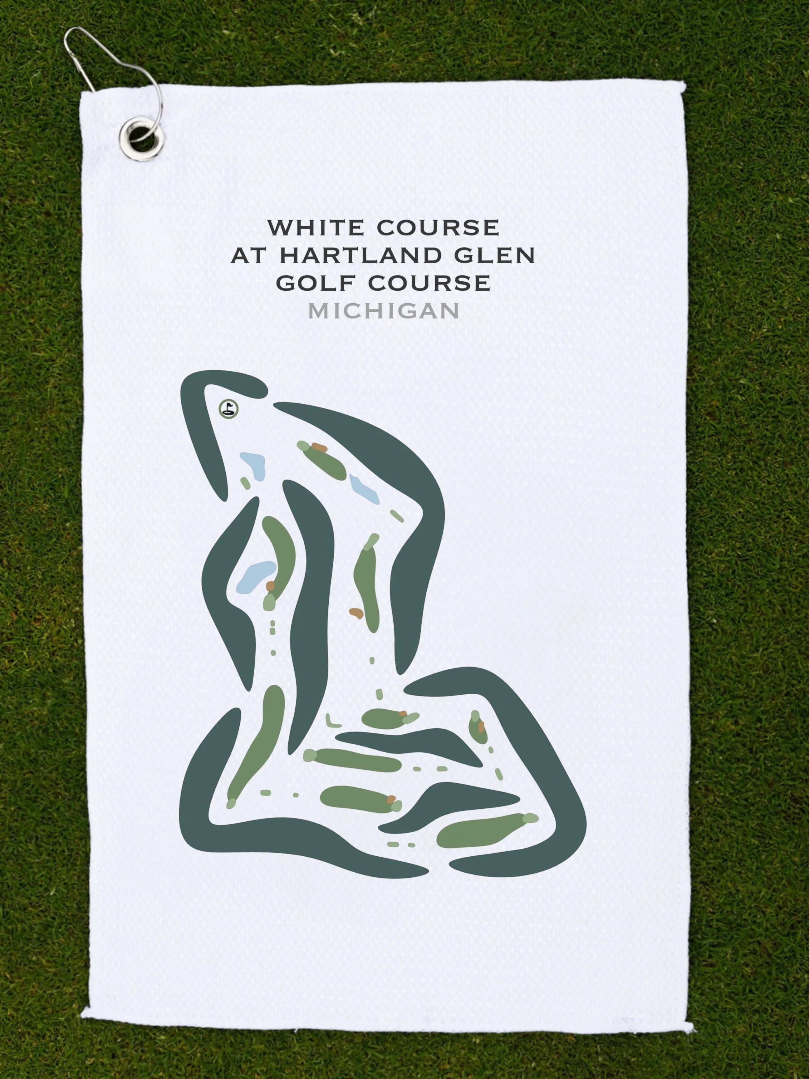White Course at Hartland Glen Golf Course, Michigan - Printed Golf Courses