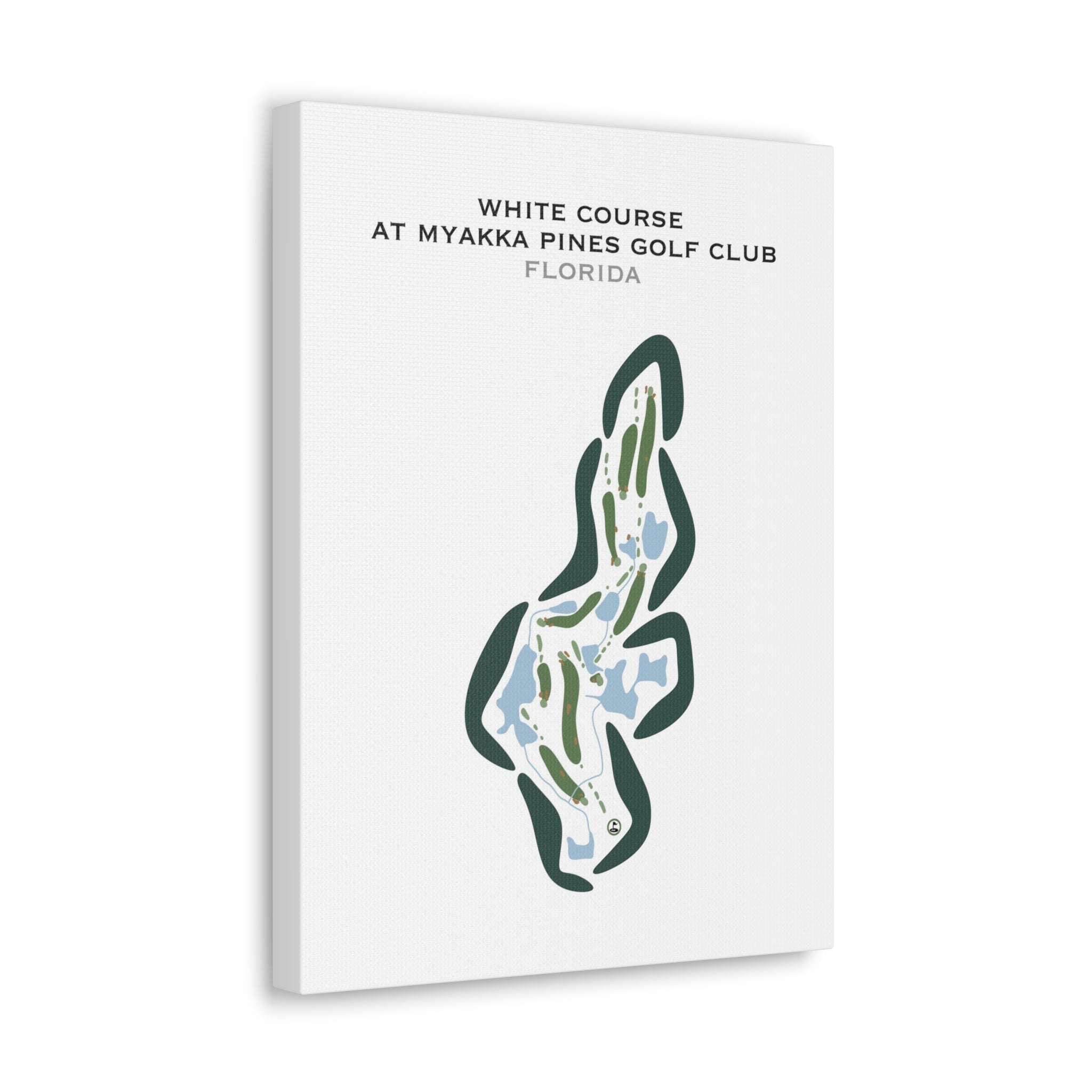 White Course at Myakka Pines Golf Club, Florida - Printed Golf Courses