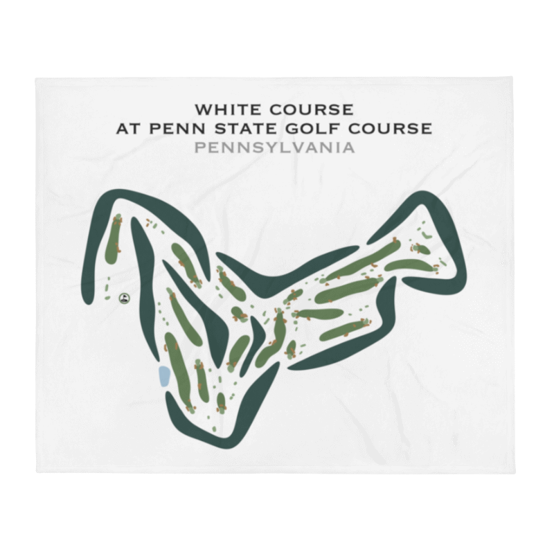 White Course at Penn State Golf Course, Pennsylvania - Printed Golf Courses
