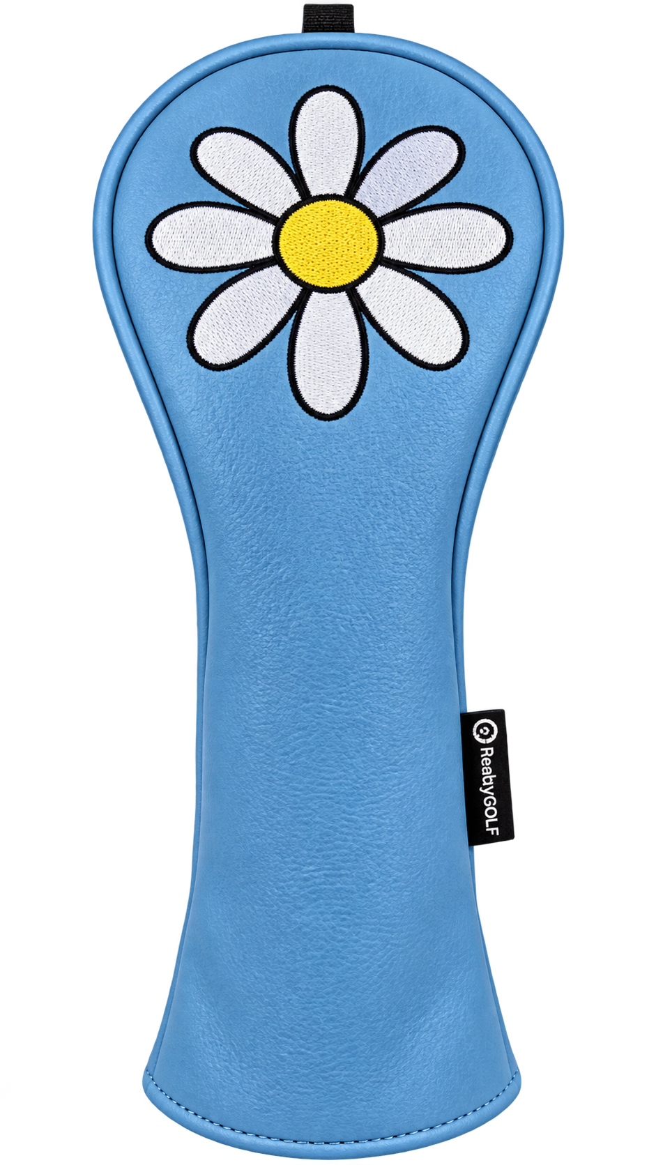 White Daisy Hybrid Headcover by ReadyGolf (Blue)