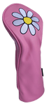 White Daisy Mini Driver Headcover by ReadyGolf (Pink)