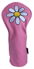 White Daisy Mini Driver Headcover by ReadyGolf (Pink)