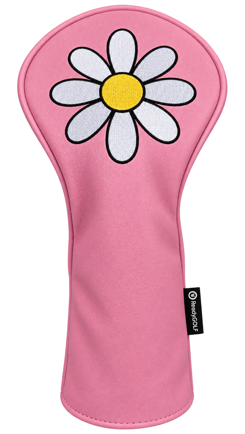 White Daisy Mini Driver Headcover by ReadyGolf (Pink)