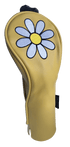 White Daisy Hybrid Headcover by ReadyGolf (Yellow)
