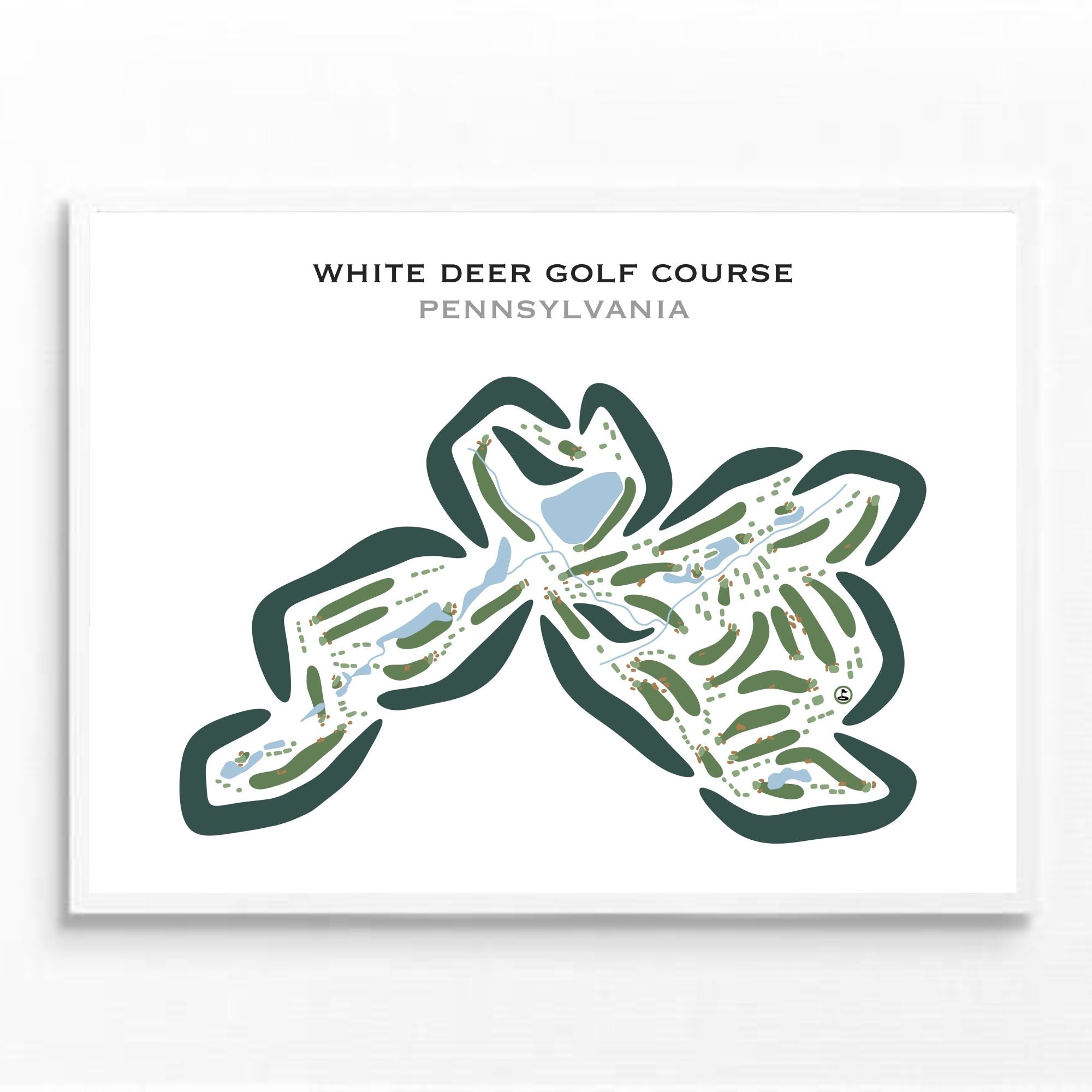 White Deer Golf Course, Pennsylvania - Printed Golf Courses