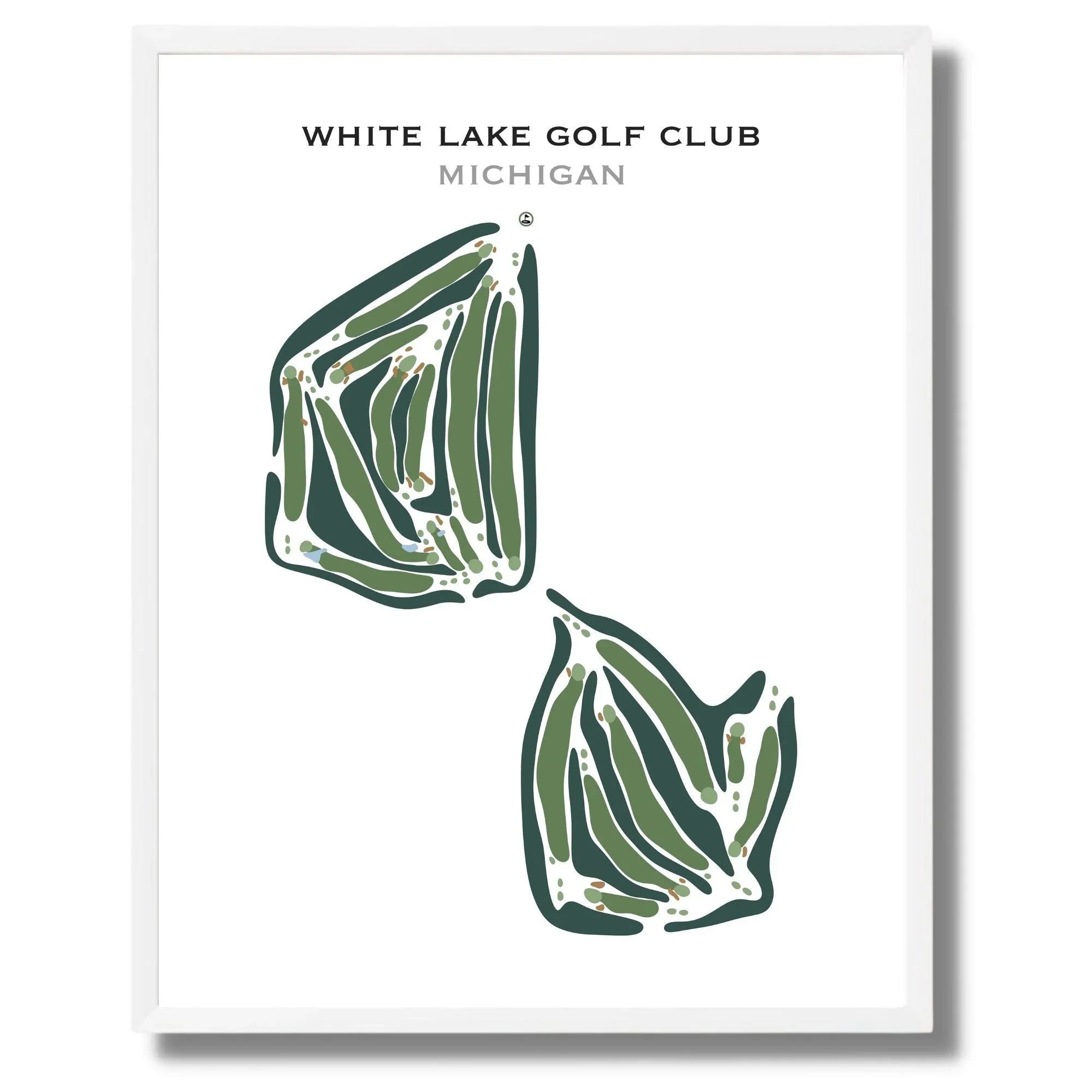White Lake Golf Club, Michigan - Printed Golf Courses