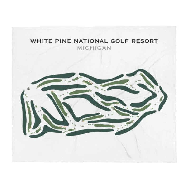 White Pine National Golf Resort, Michigan - Printed Golf Course