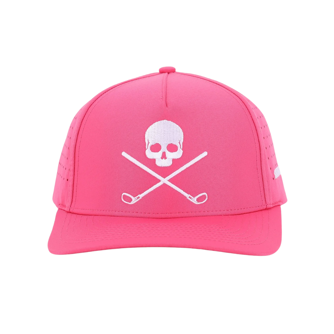 Pink Skull Golf Hat