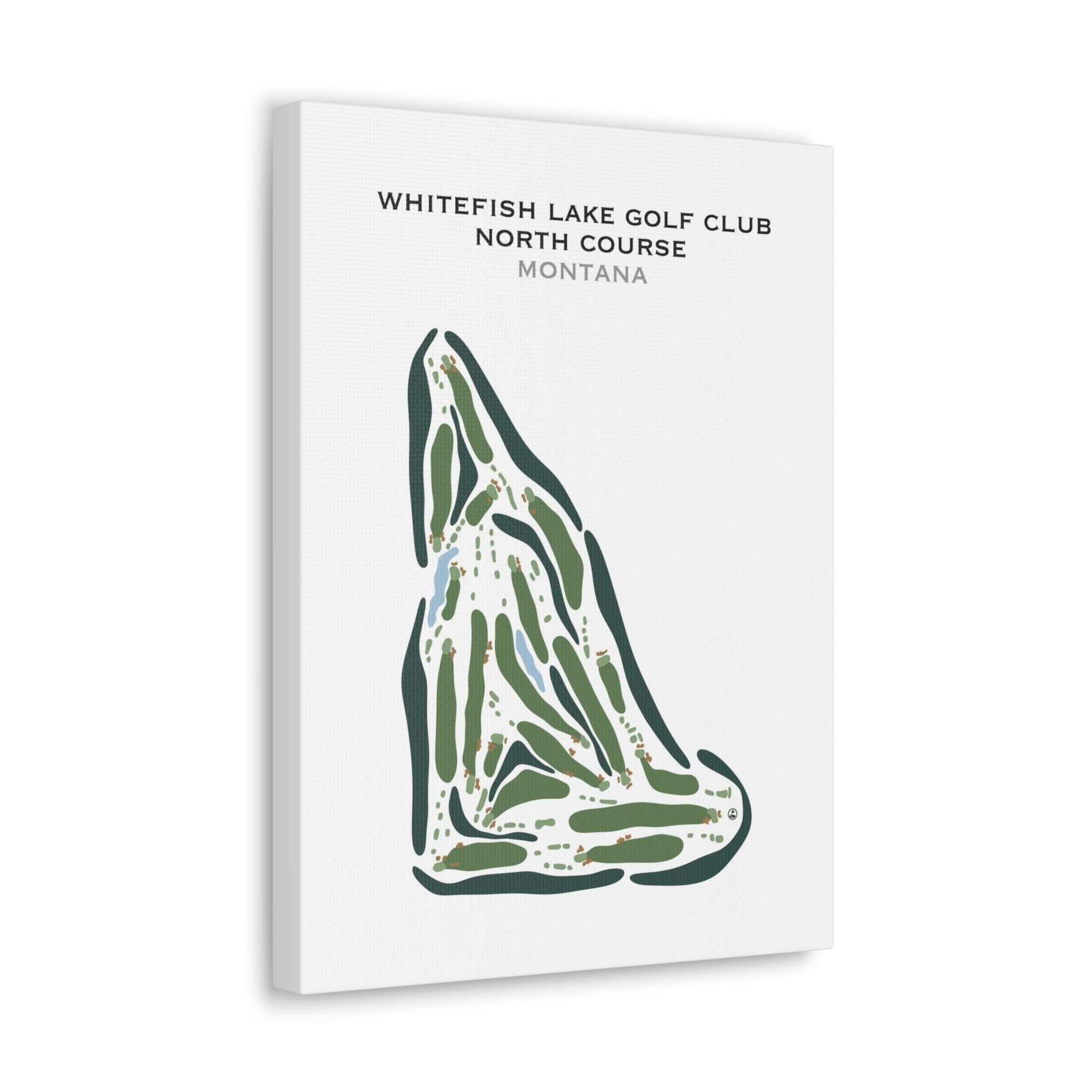 Whitefish Lake Golf Club-North course, Montana - Printed Golf Courses