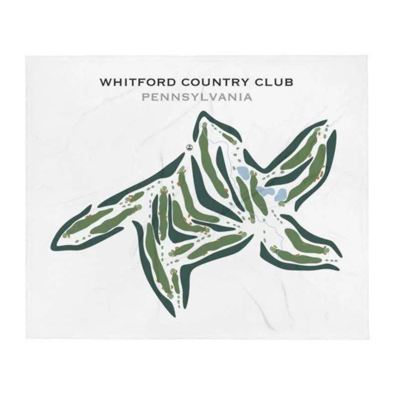 Whitford Country Club, Pennsylvania - Printed Golf Courses