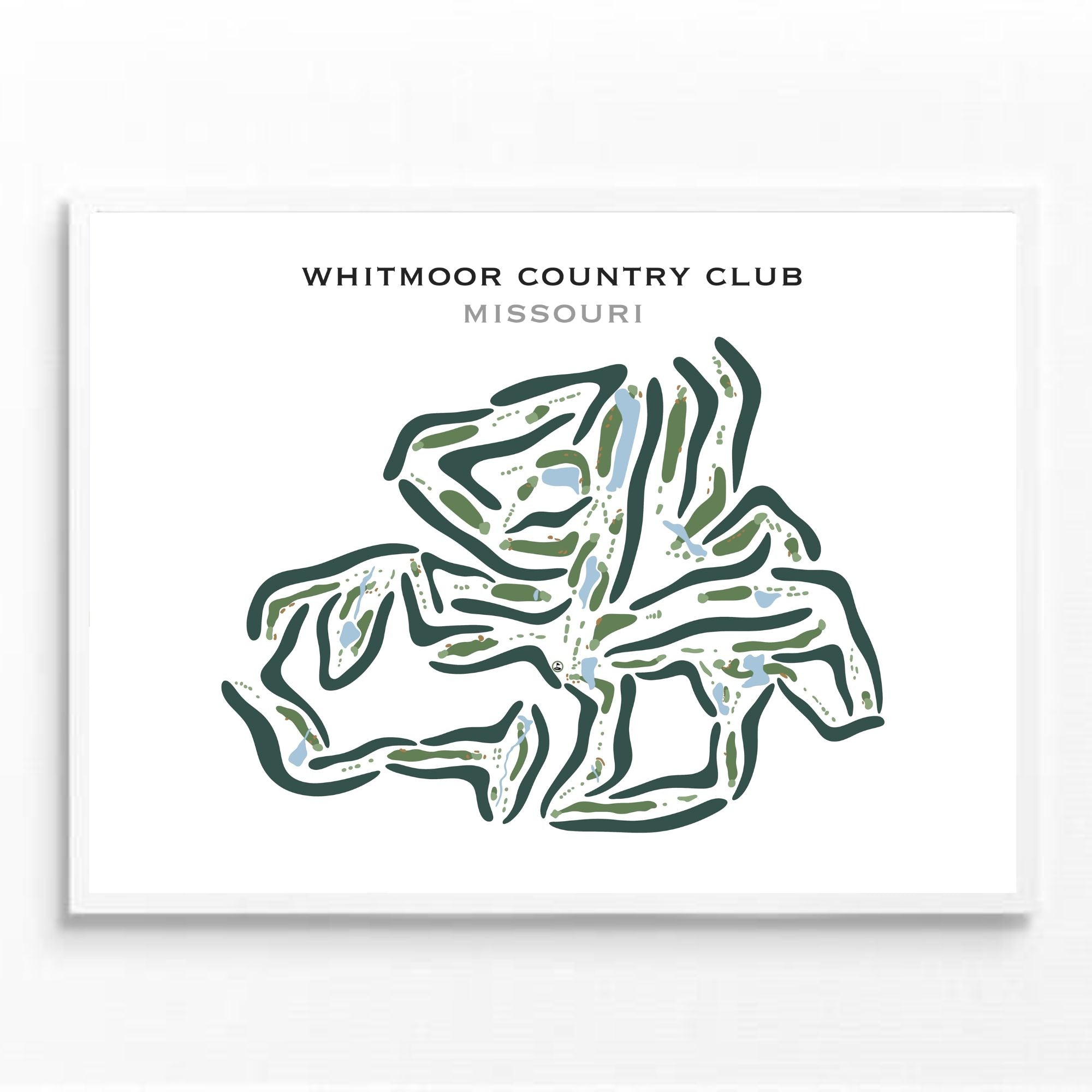 Whitmoor Country Club, Missouri - Printed Golf Courses