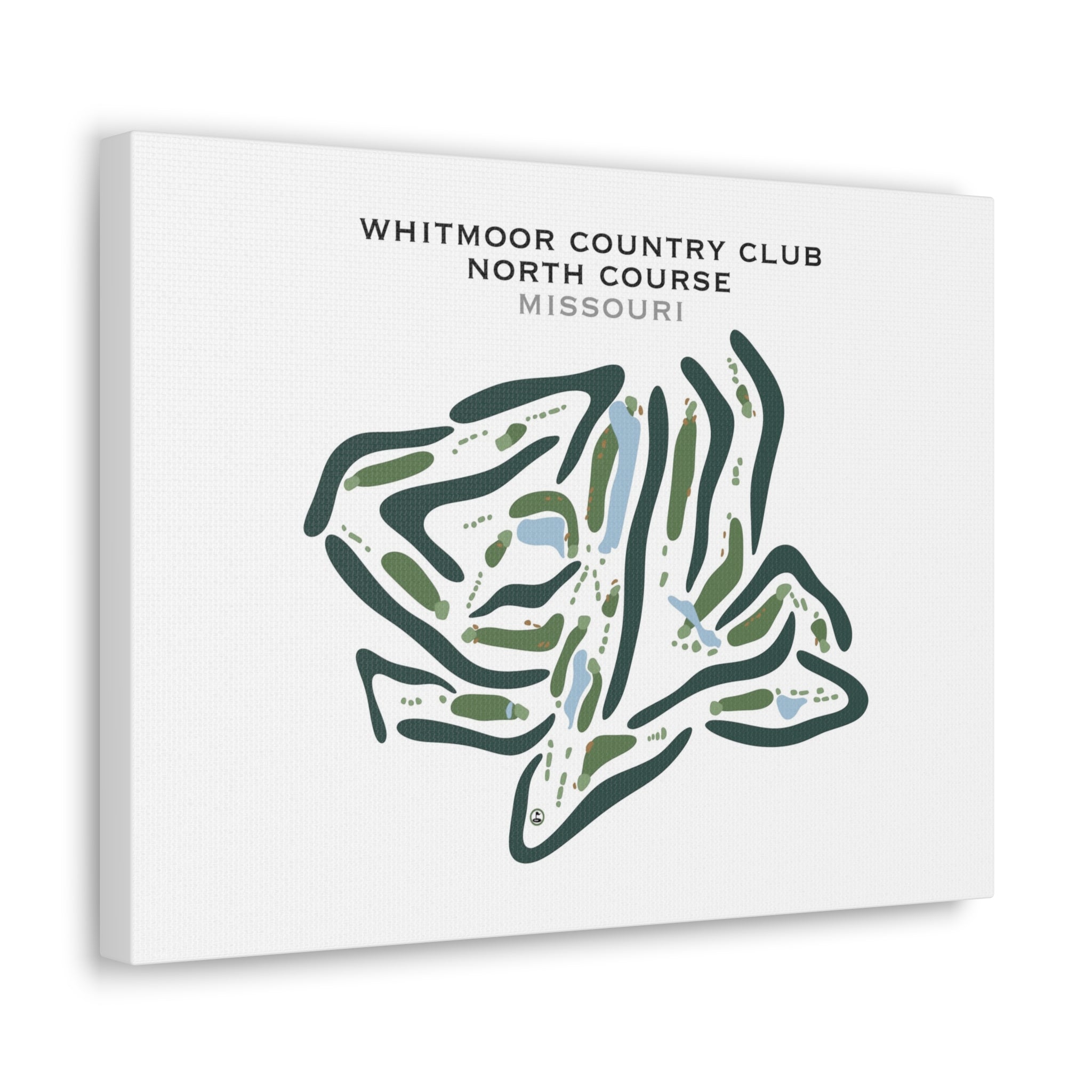 Whitmoor Country Club-North, Missouri - Printed Golf Courses