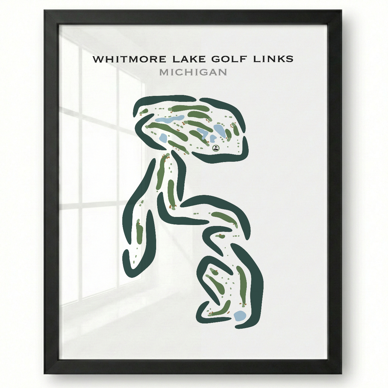Whitmore Lake Golf Links, Michigan - Printed Golf Courses