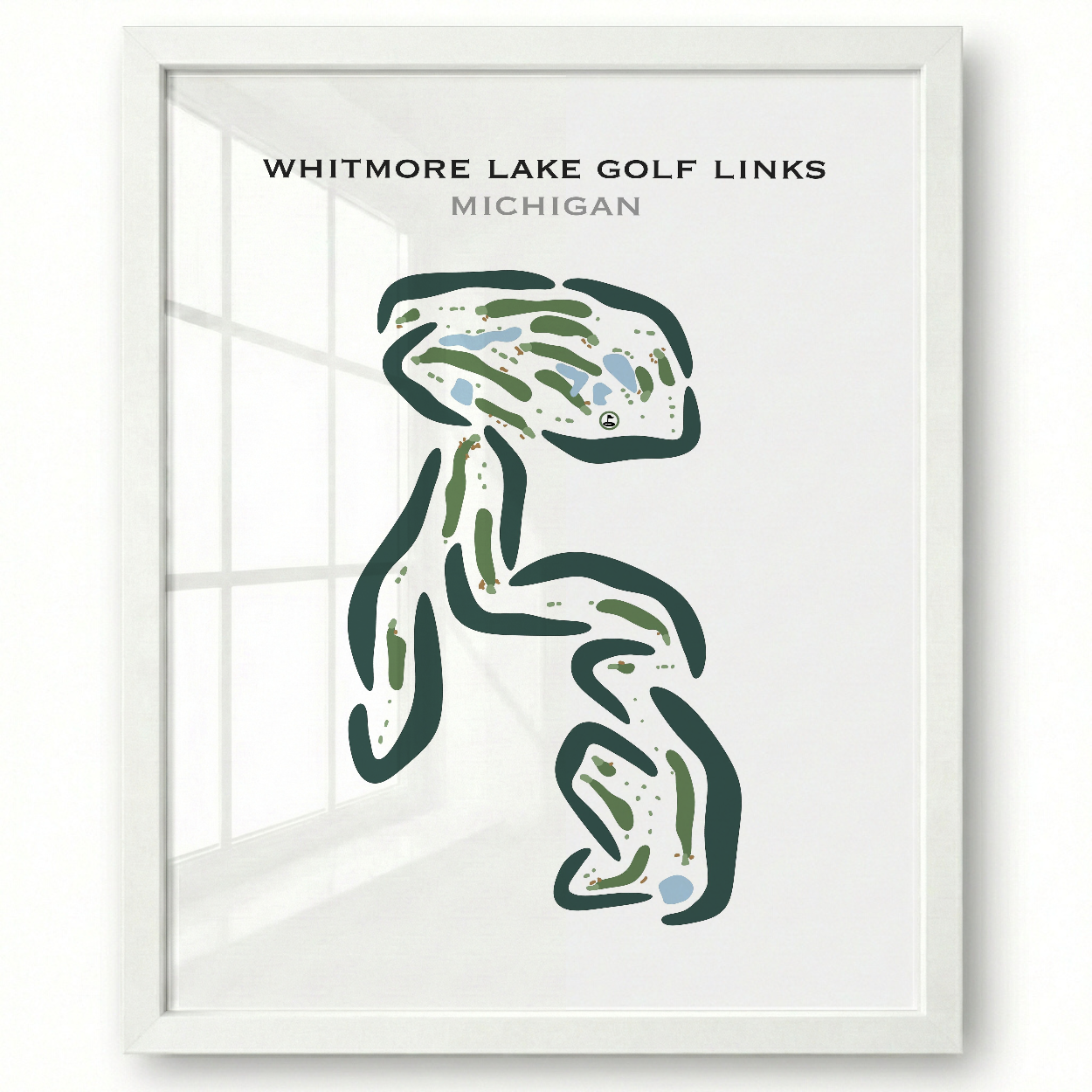 Whitmore Lake Golf Links, Michigan - Printed Golf Courses