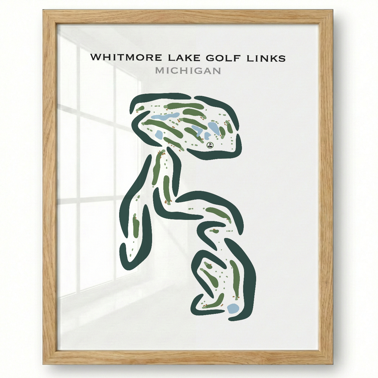 Whitmore Lake Golf Links, Michigan - Printed Golf Courses