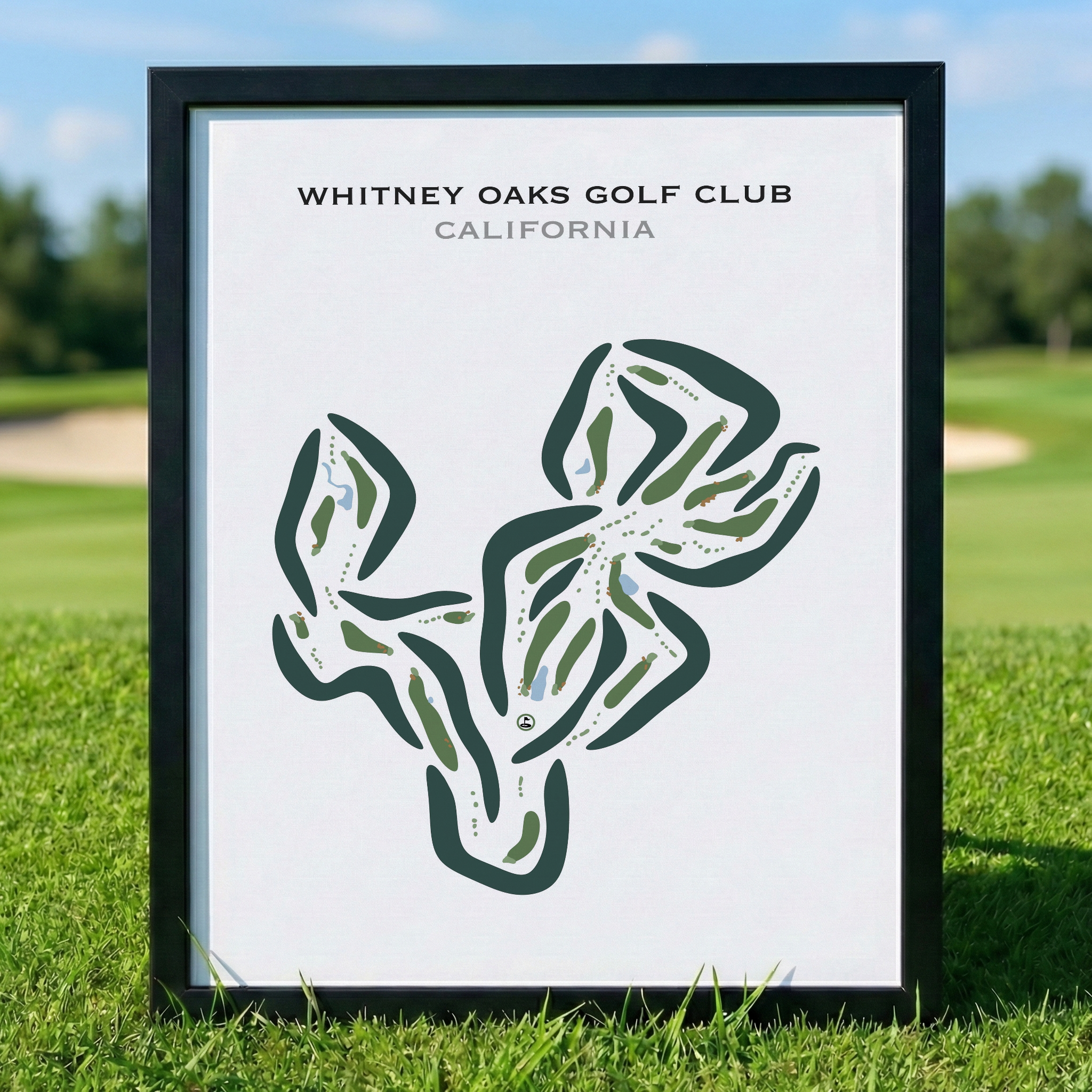 Whitney Oaks Golf Club, California - Printed Golf Courses