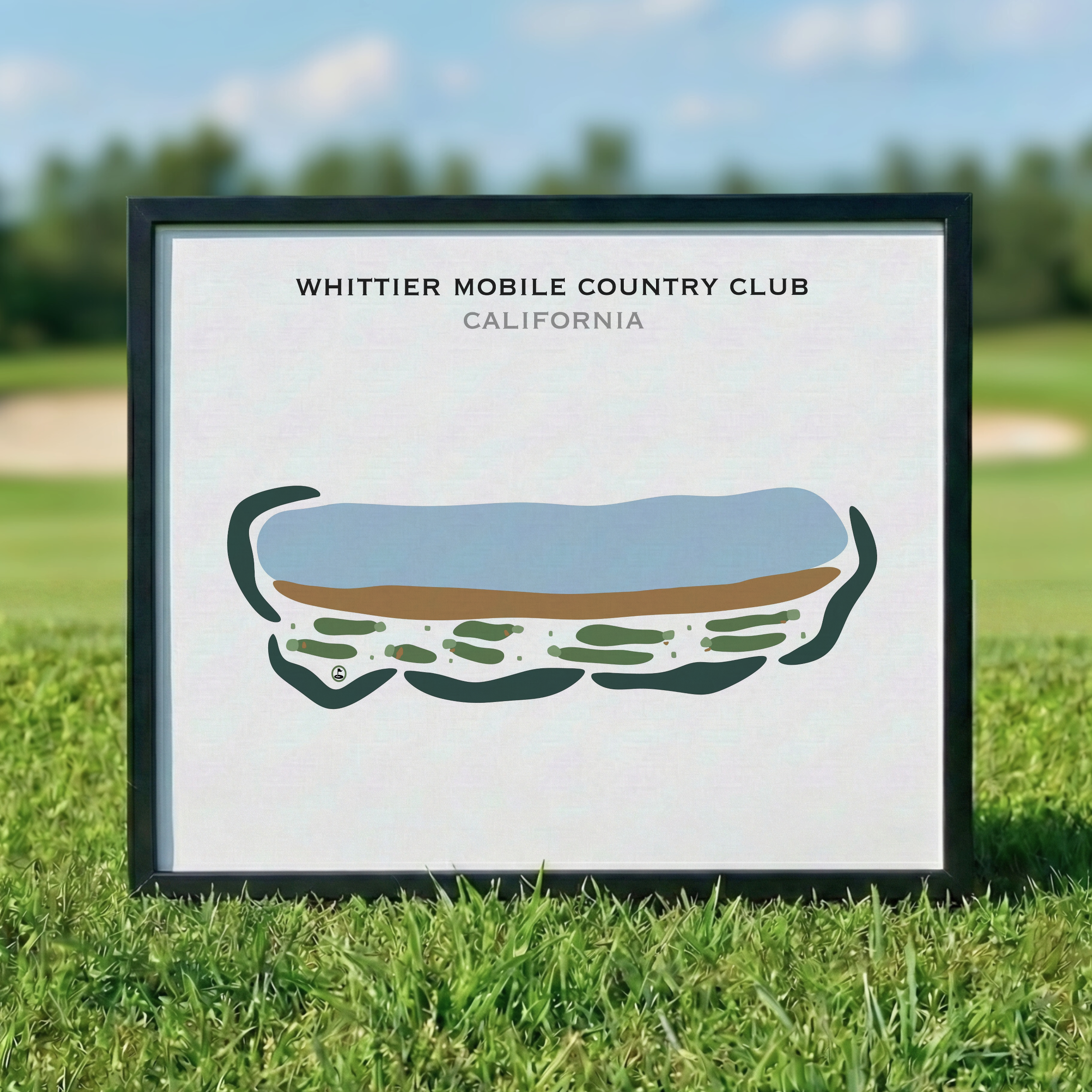 Whittier Mobile Country Club, California - Printed Golf Courses