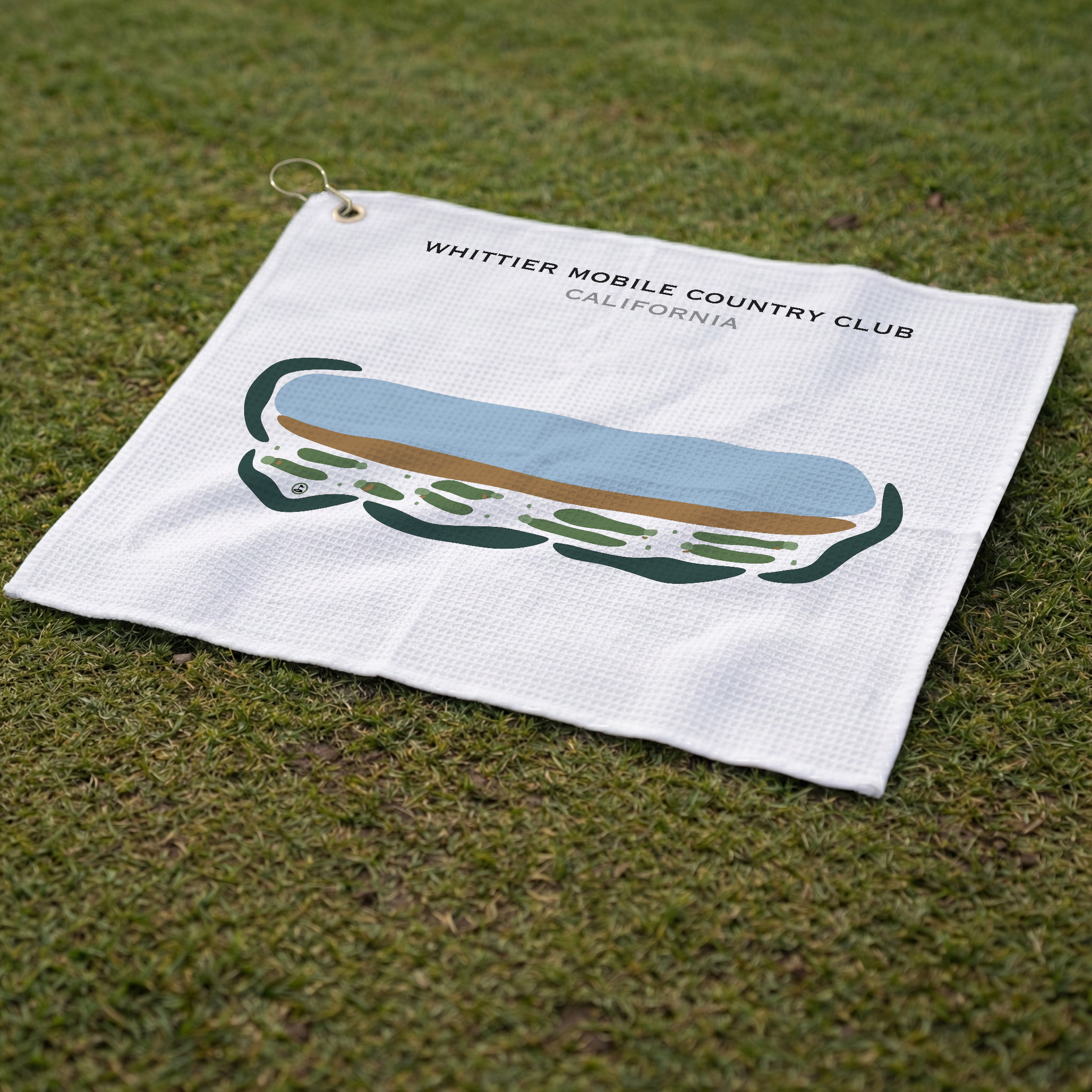 Whittier Mobile Country Club, California - Printed Golf Courses