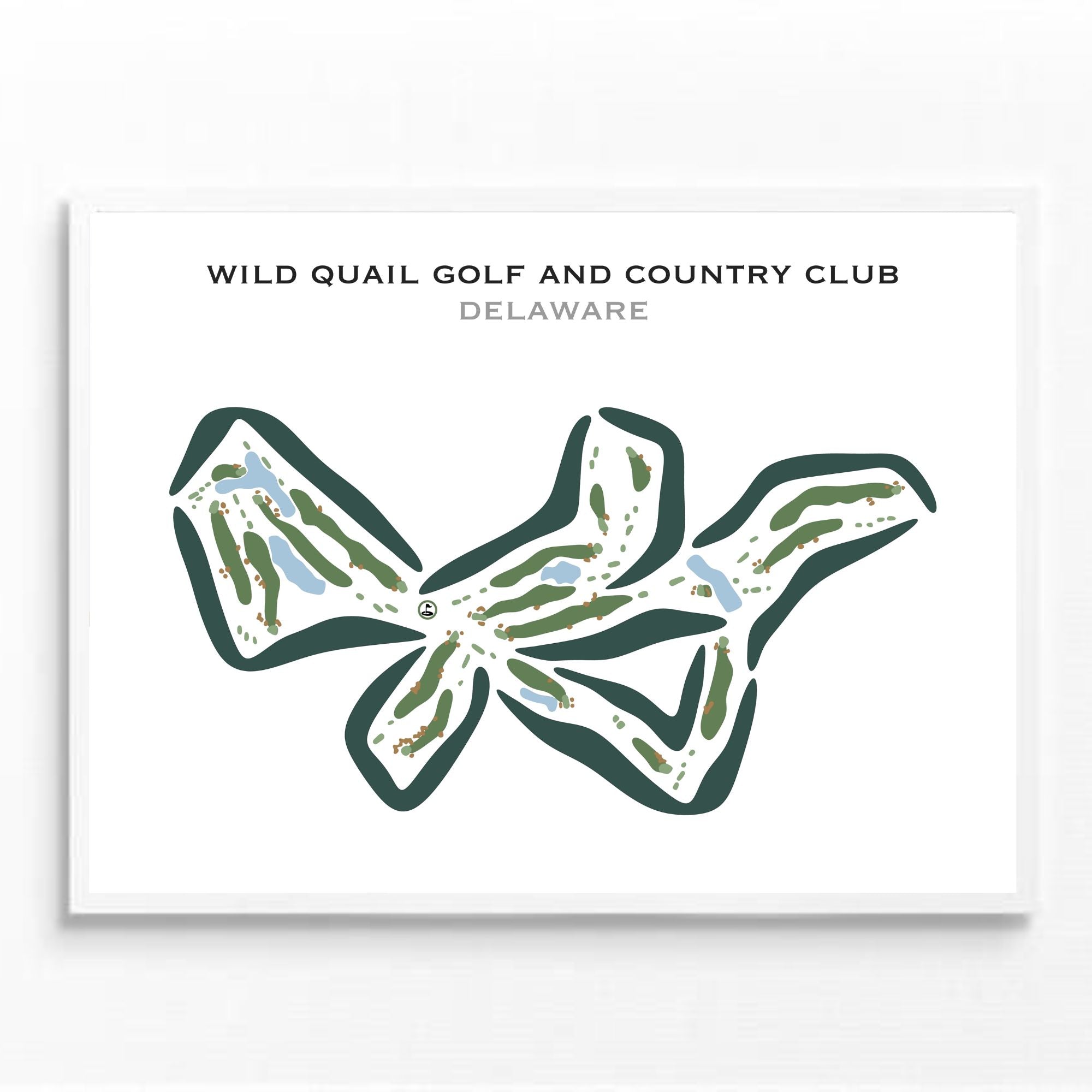 Wild Quail Golf & Country Club, Delaware - Printed Golf Courses