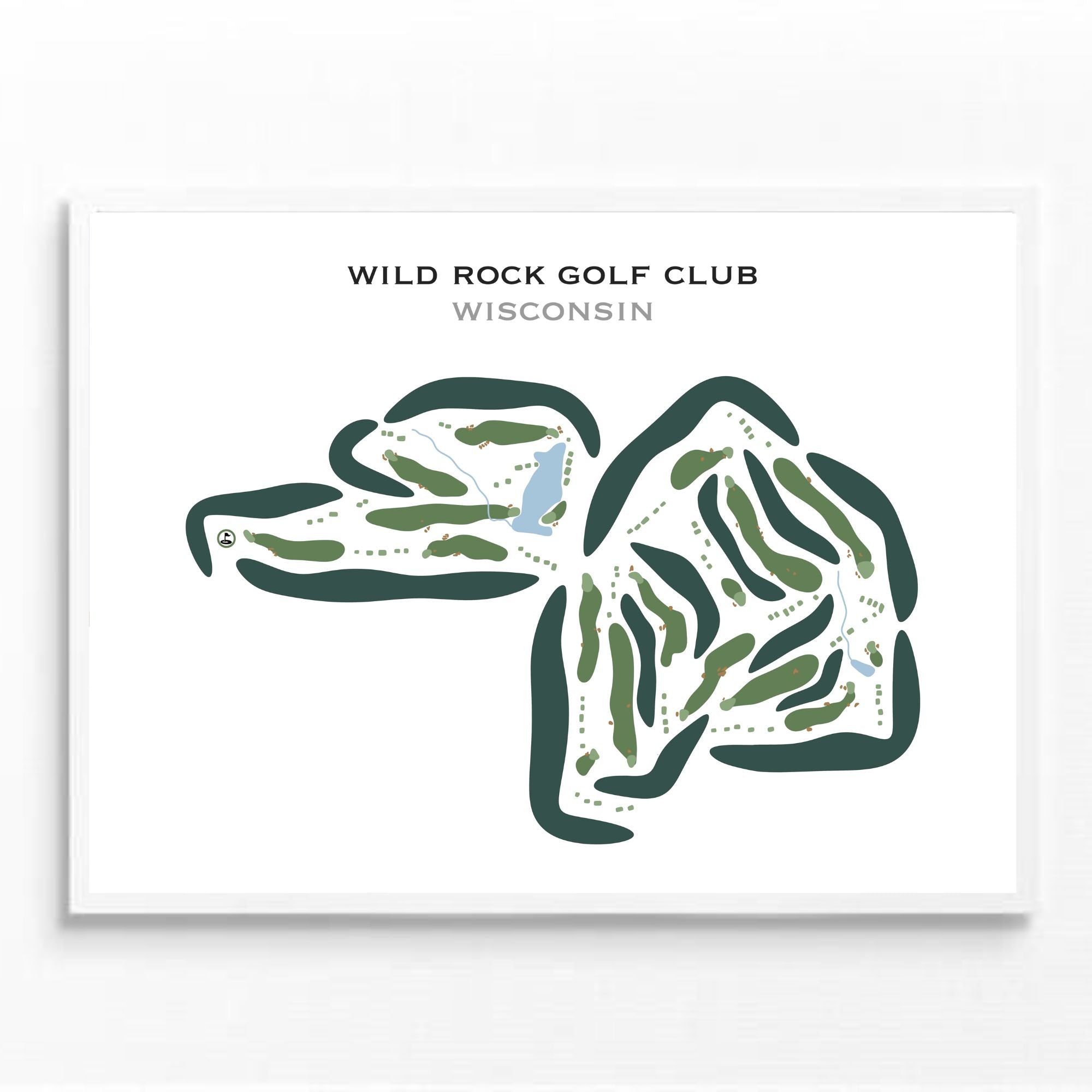 Wild Rock Golf Club, Wisconsin - Printed Golf Courses