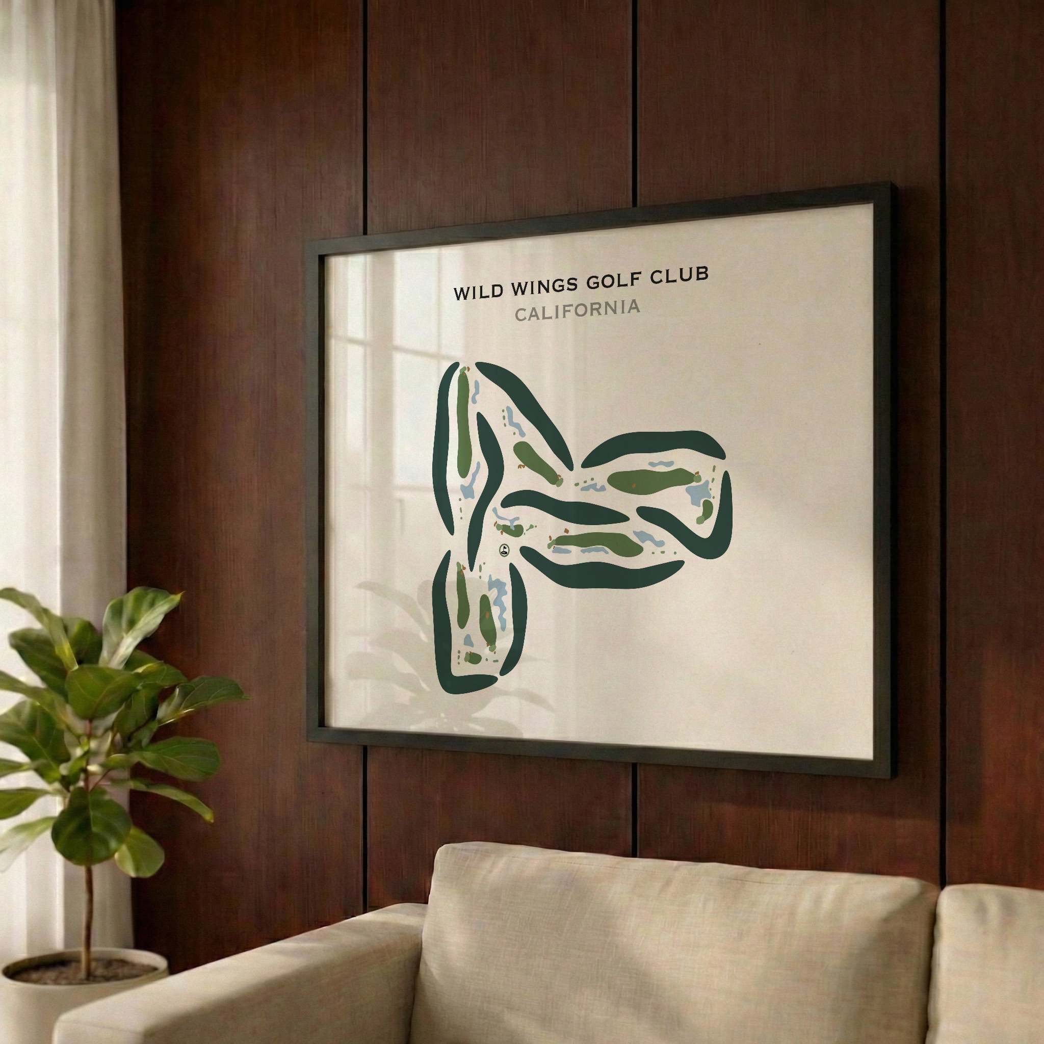 Wild Wings Golf Club, California - Printed Golf Courses