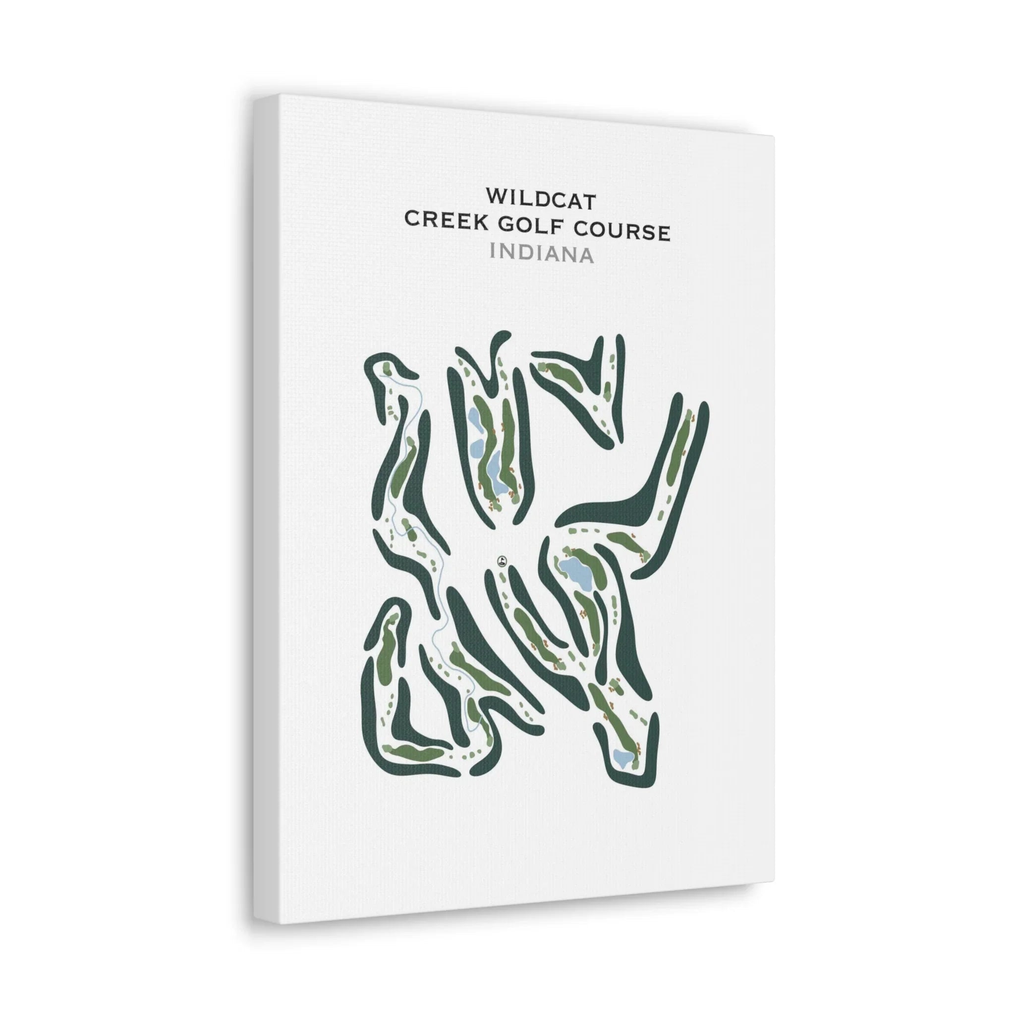 Wildcat Creek Golf Course, Indiana - Printed Golf Course