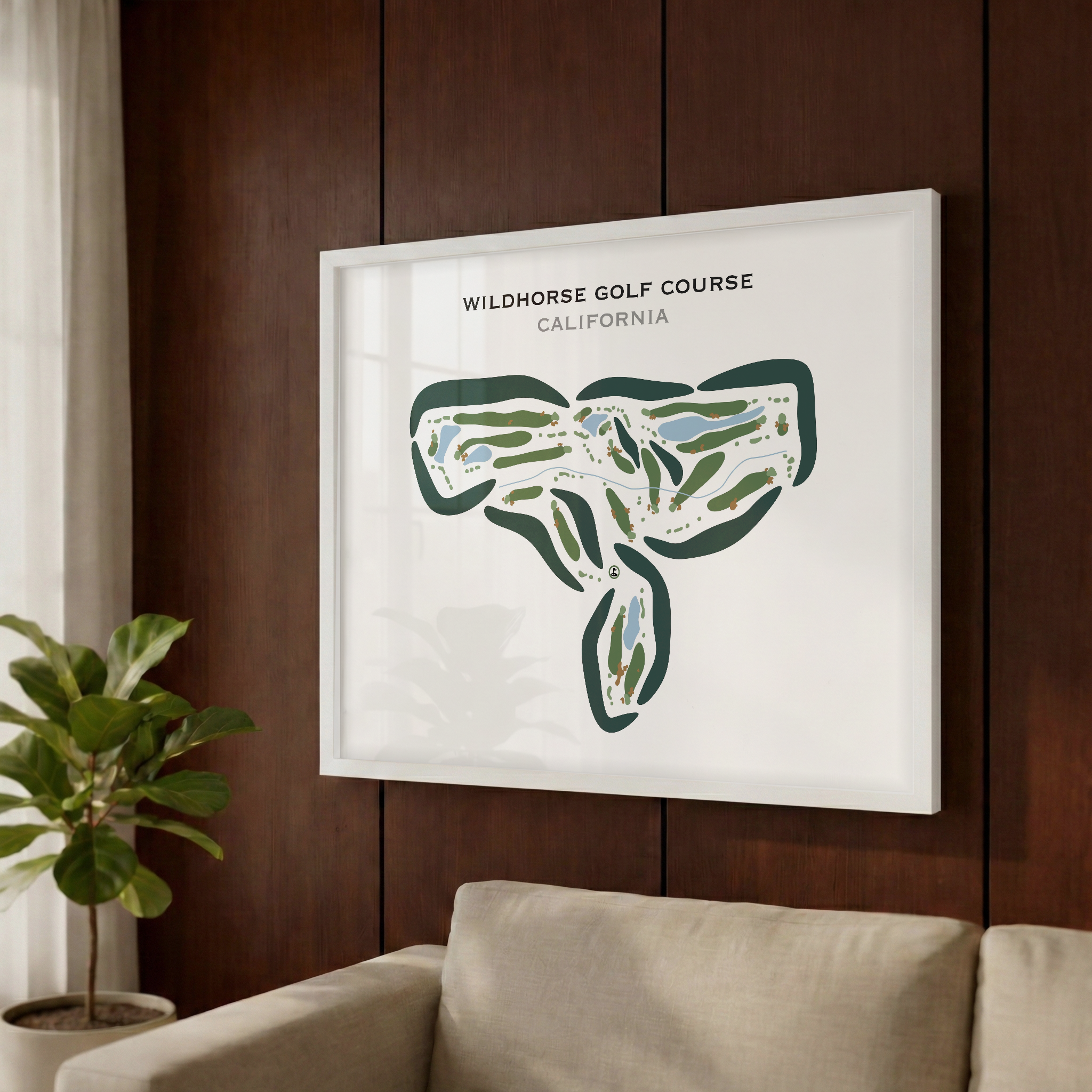 Wildhorse Golf Course, California - Printed Golf Courses
