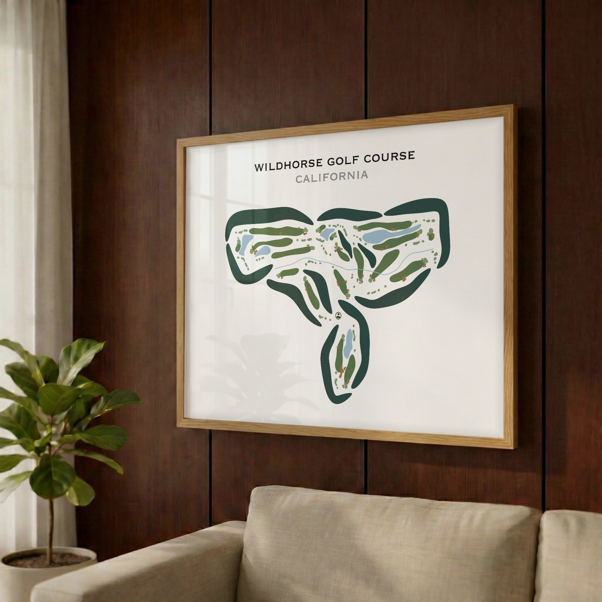 Wildhorse Golf Course, California - Printed Golf Courses