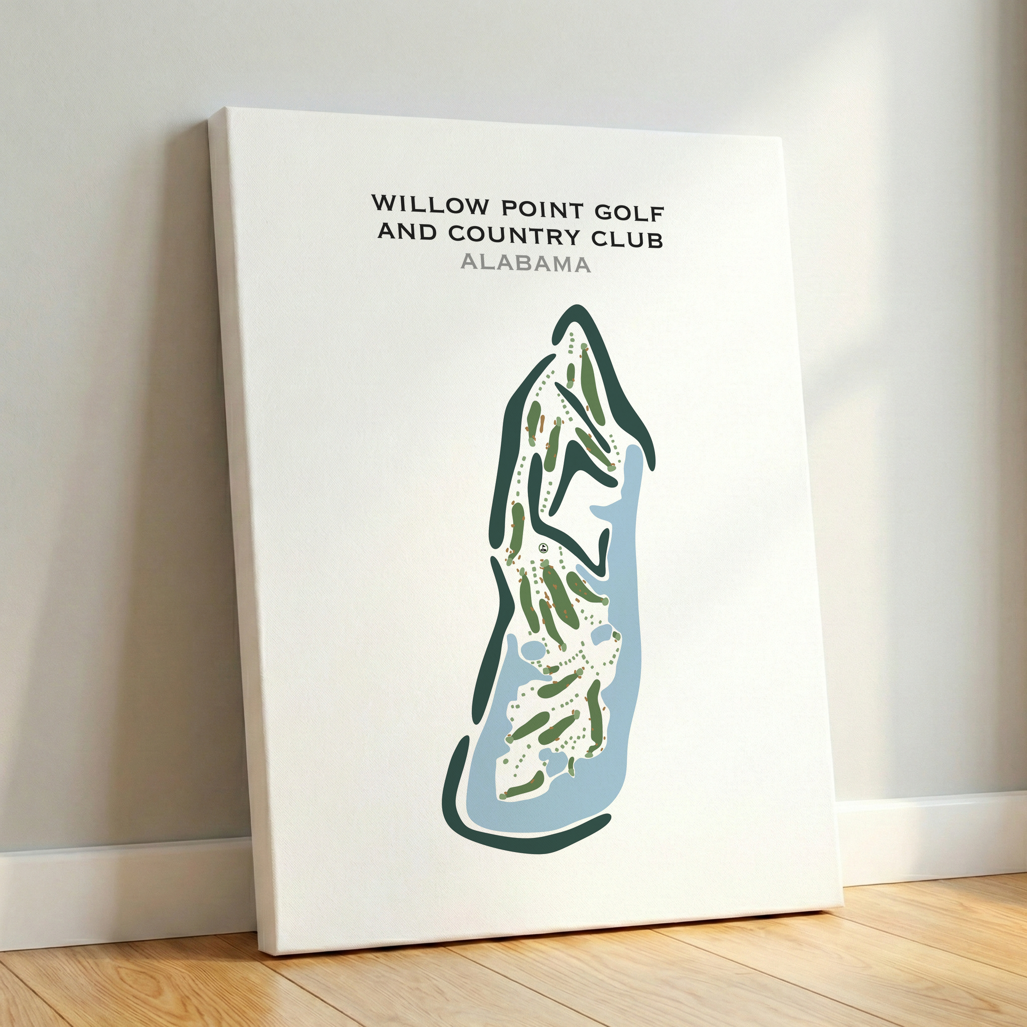 Willow Point Golf and Country Club, Alabama - Printed Golf Courses
