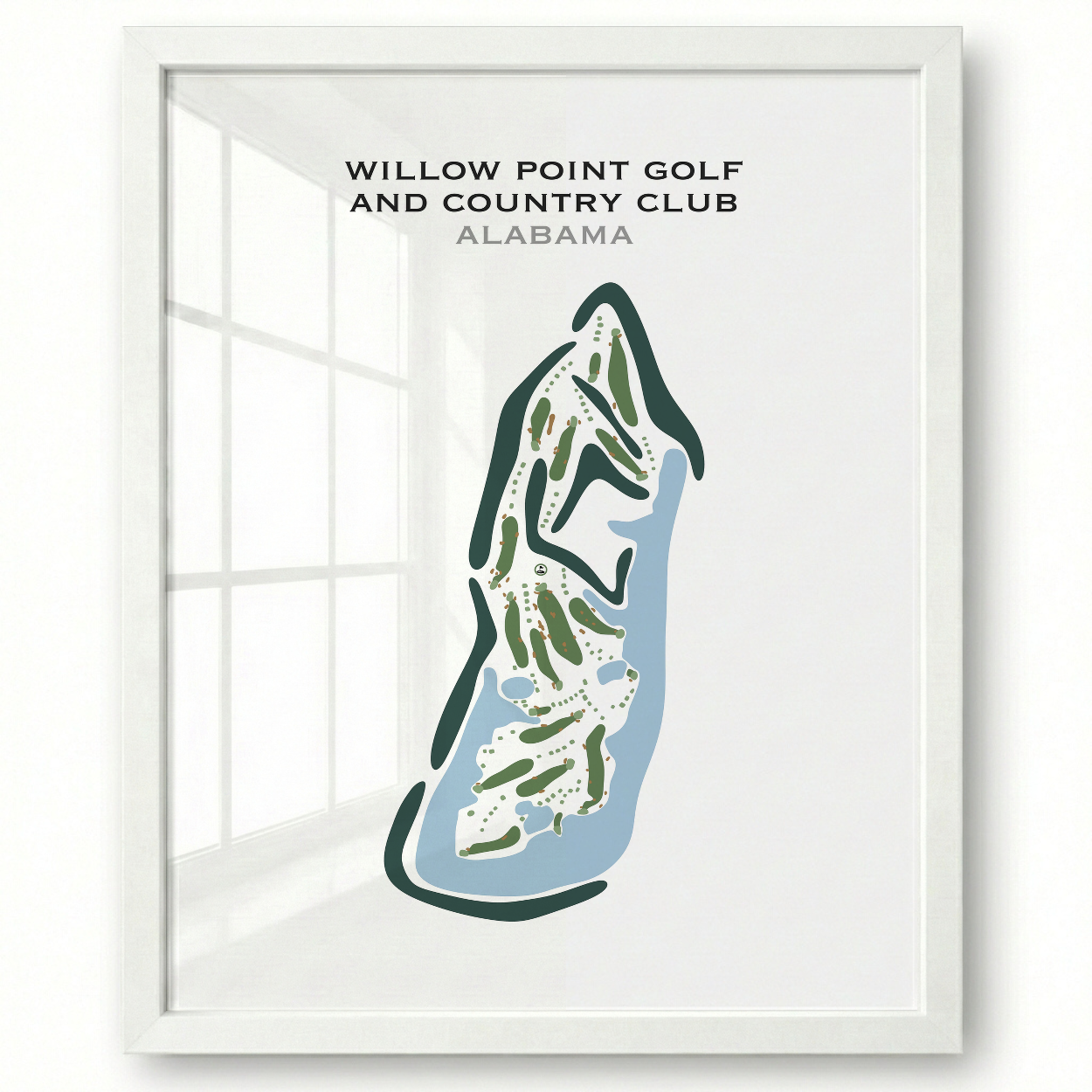 Willow Point Golf and Country Club, Alabama - Printed Golf Courses