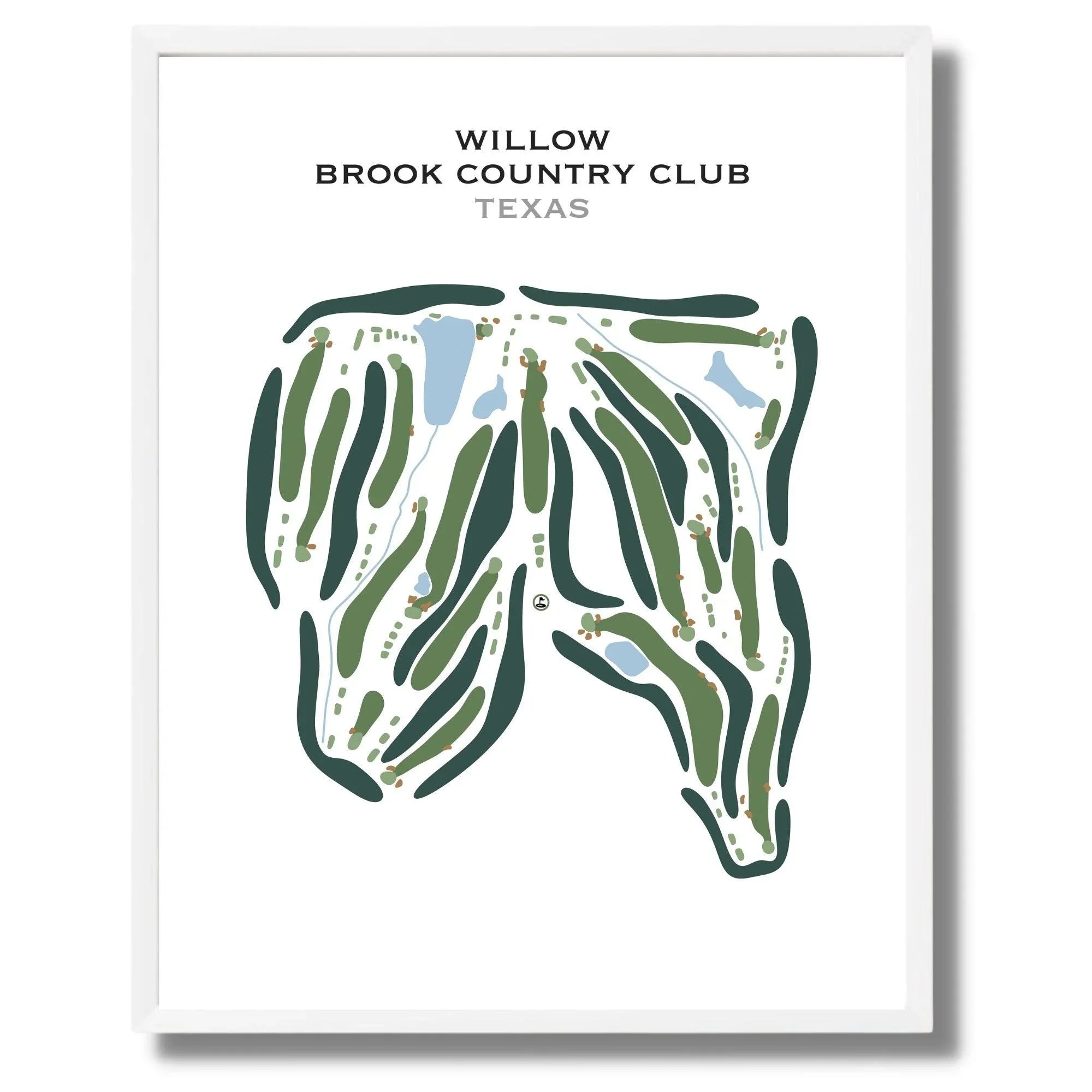 Willow Brook Country Club, Texas - Printed Golf Course