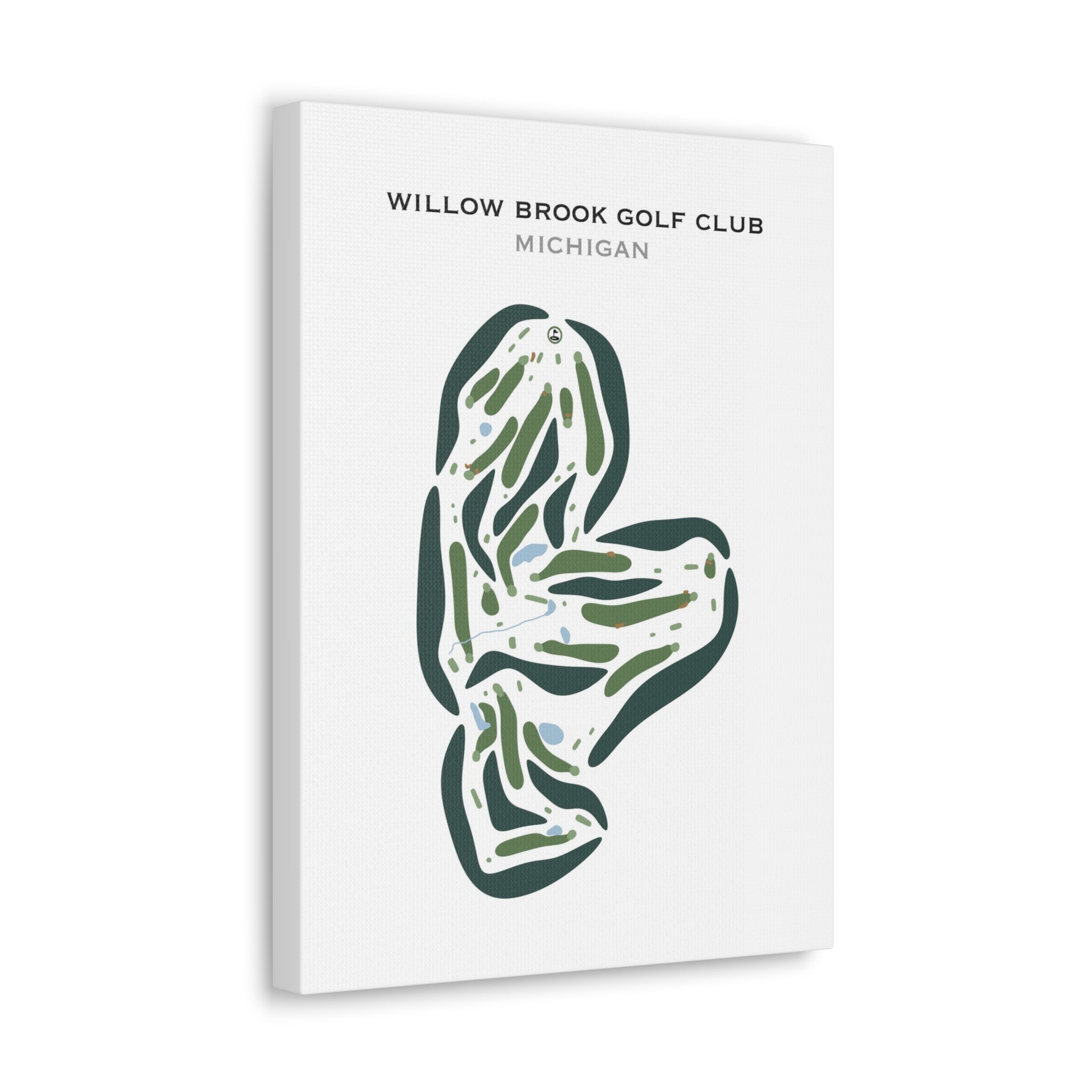 Willow Brook Golf Club, Michigan - Printed Golf Courses