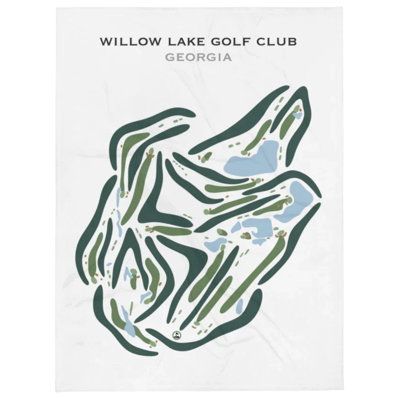 Willow Lake Golf Club, Georgia - Printed Golf Courses