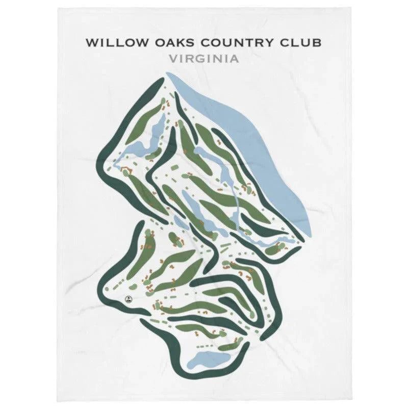 Willow Oaks Country Club, Virginia - Printed Golf Courses