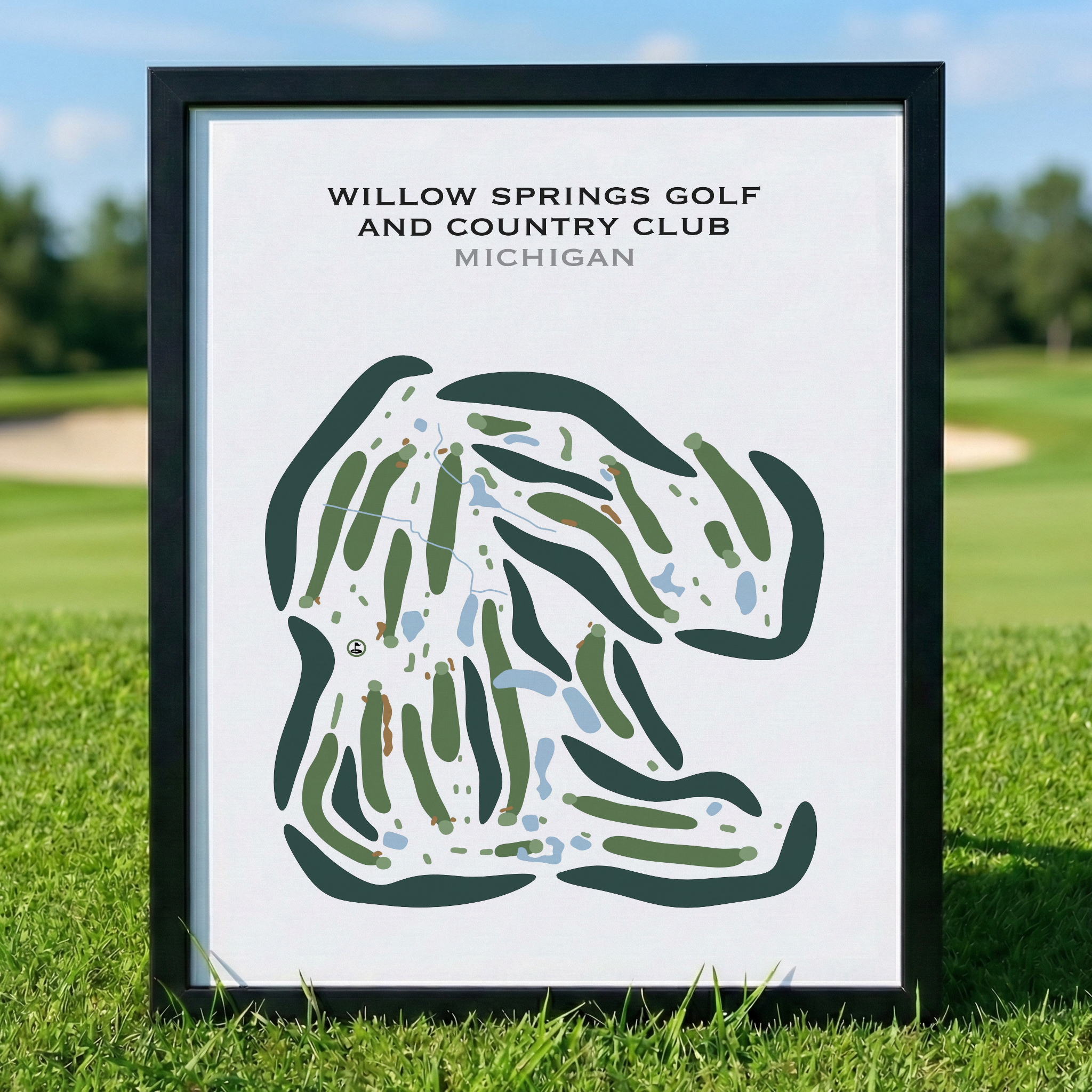 Willow Springs Golf & Country, Michigan - Printed Golf Courses