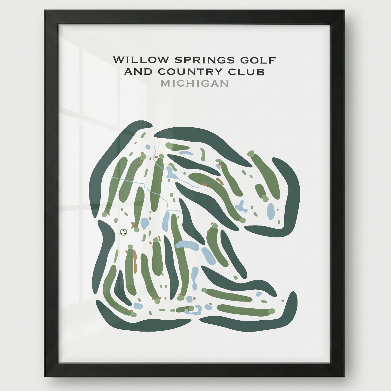 Willow Springs Golf & Country, Michigan - Printed Golf Courses