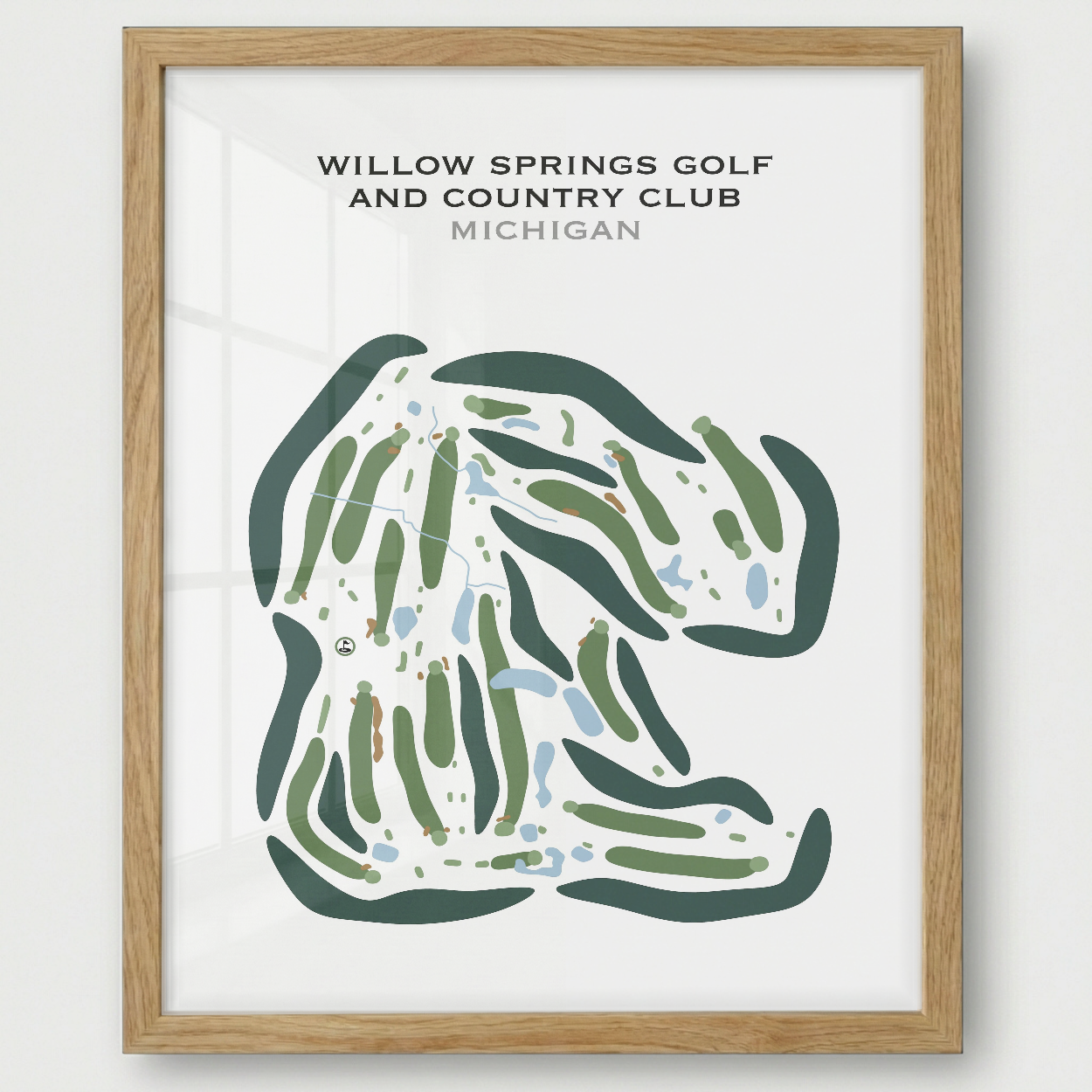 Willow Springs Golf & Country, Michigan - Printed Golf Courses