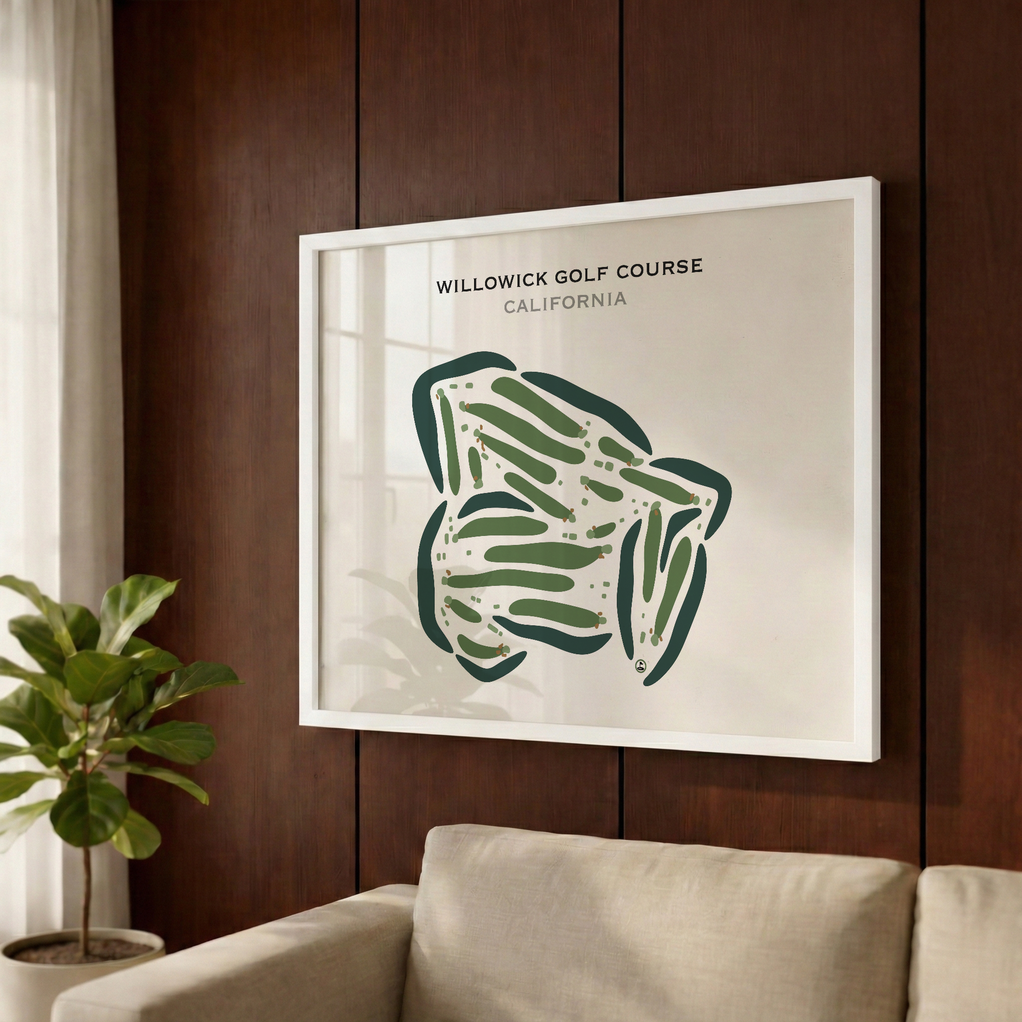 Willowick Golf Course, California - Printed Golf Courses