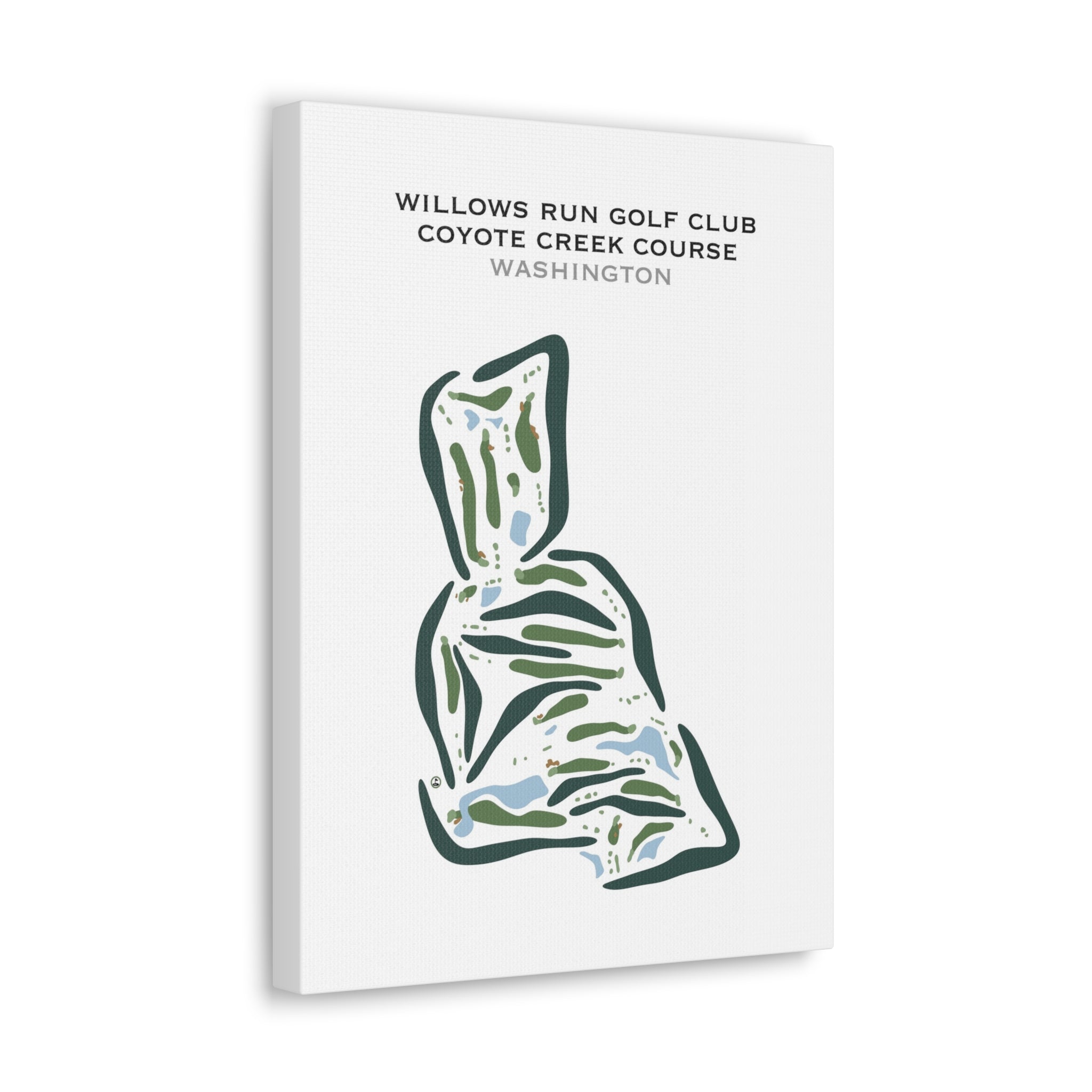 Willows Run Golf Club - Coyote Creek Course, Washington - Printed Golf Courses
