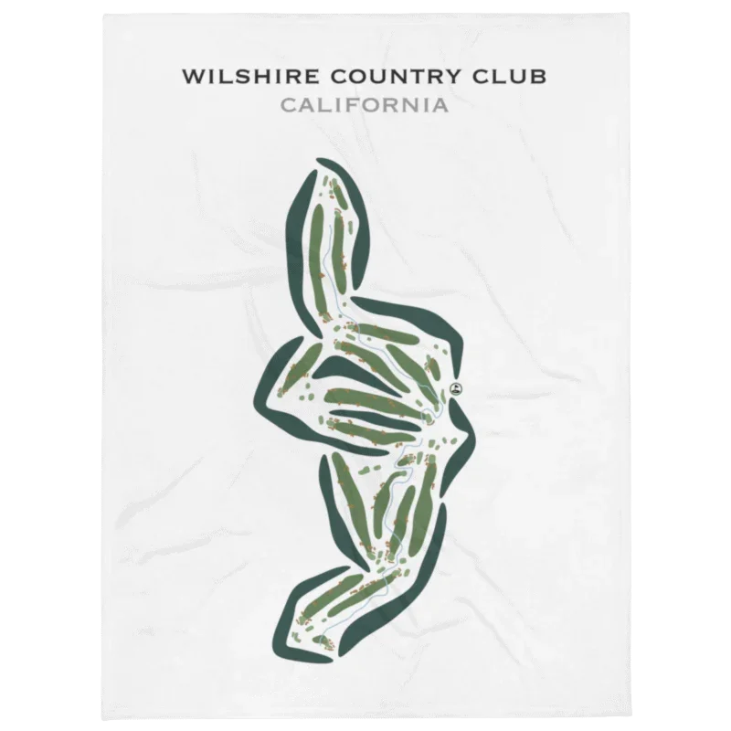 Wilshire Country Club, California - Printed Golf Courses