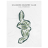 Wilshire Country Club, California - Printed Golf Courses