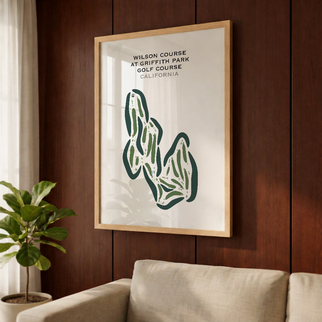 Wilson Course at Griffith Park Golf Courses, California - Printed Golf Courses