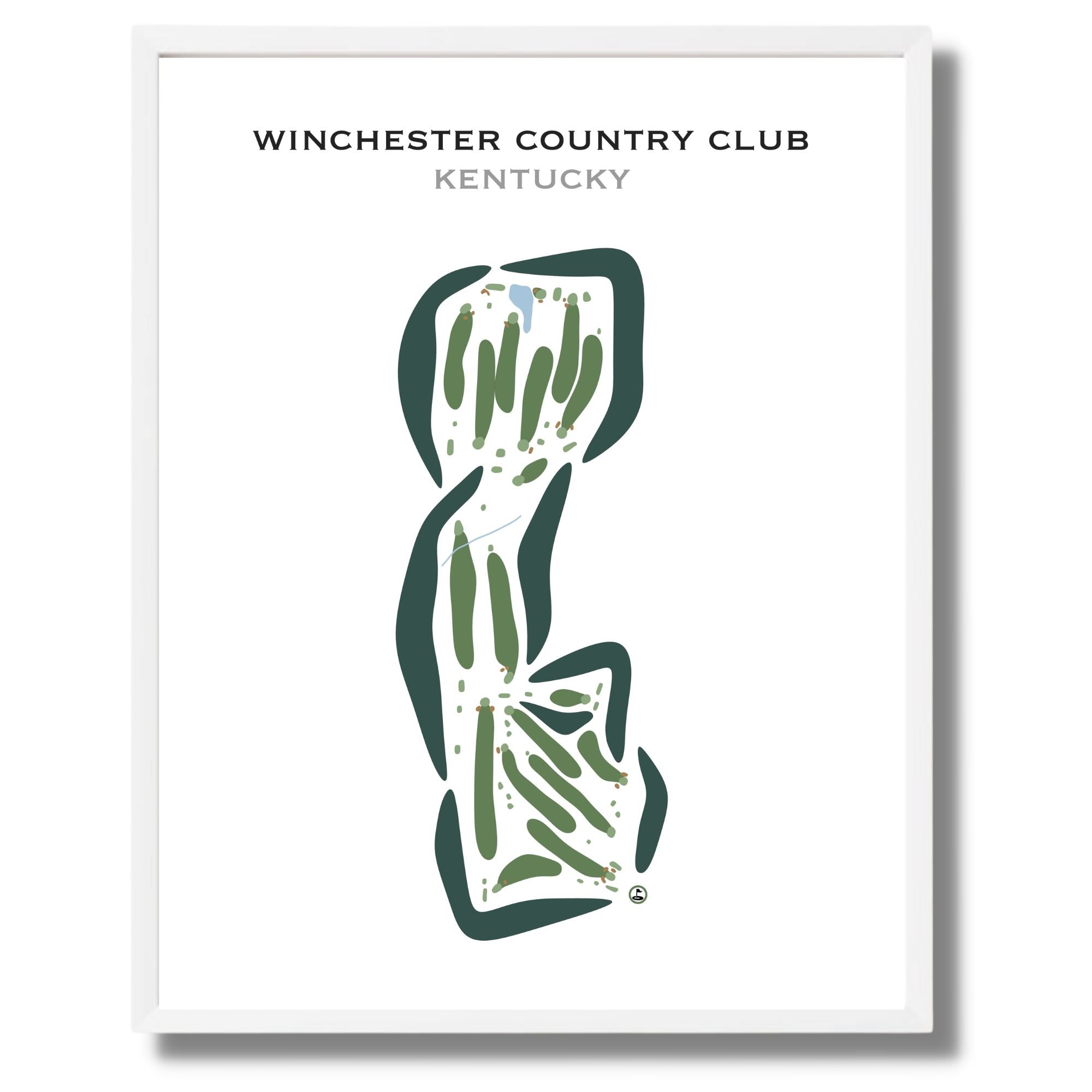Winchester Country Club, Kentucky - Printed Golf Courses