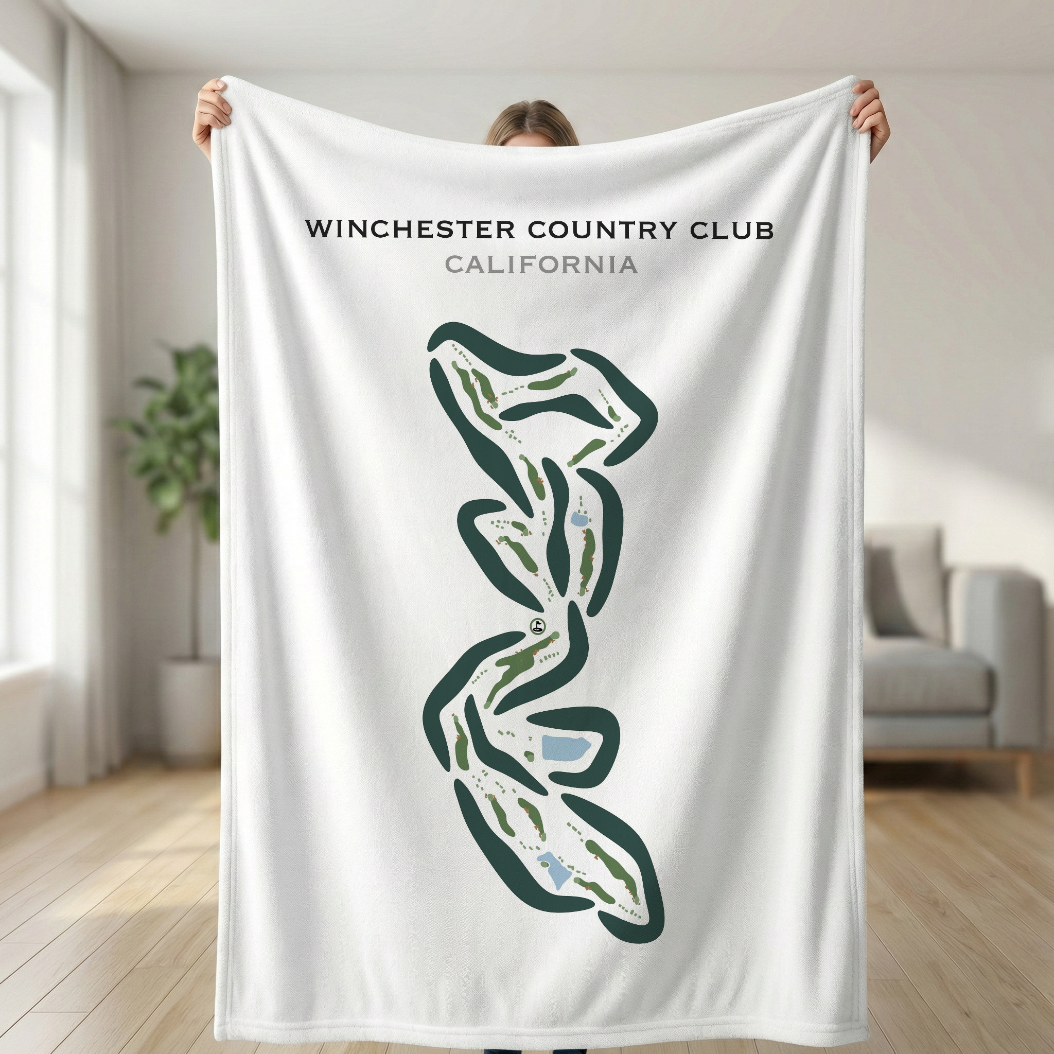 Winchester Country Club, California - Printed Golf Courses
