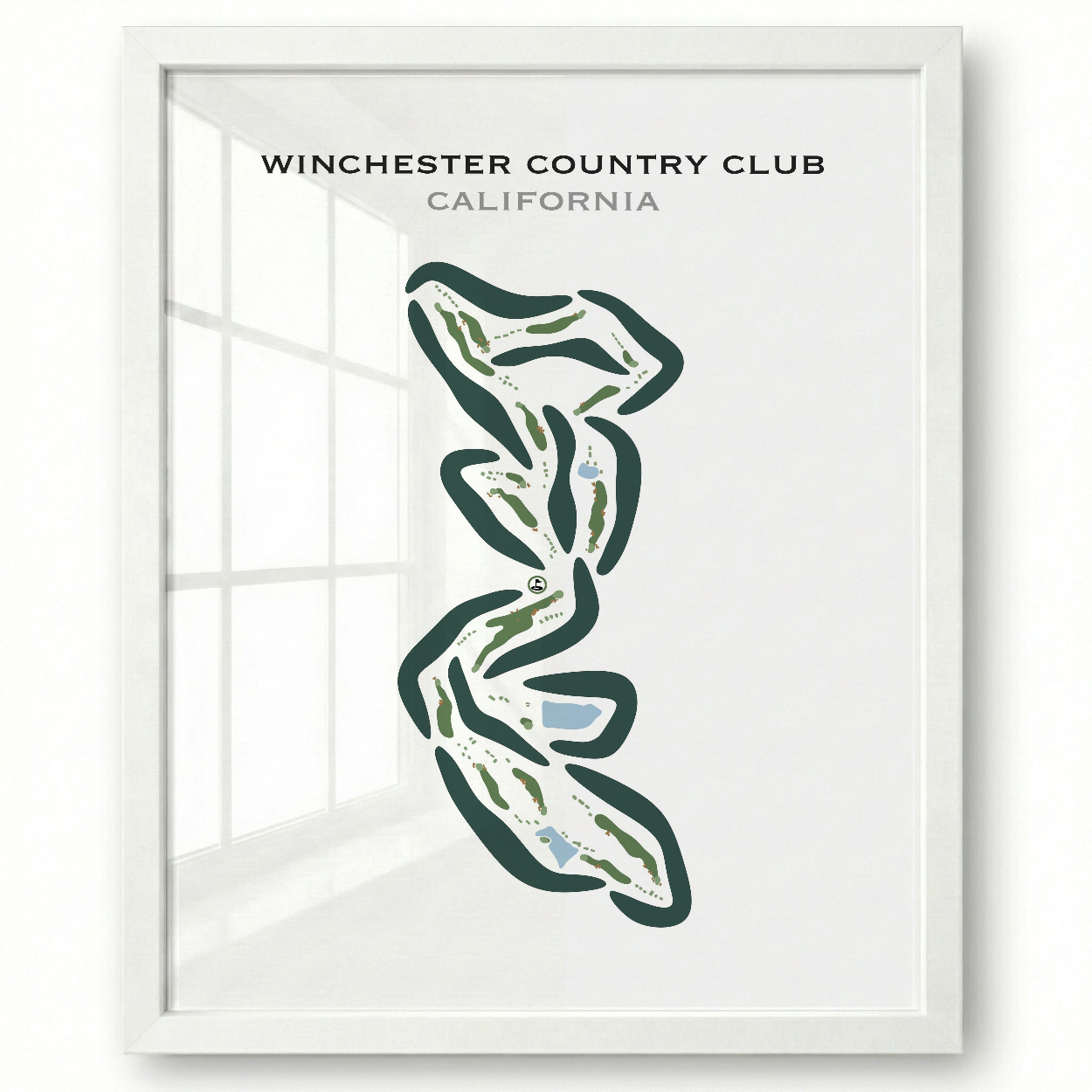 Winchester Country Club, California - Printed Golf Courses